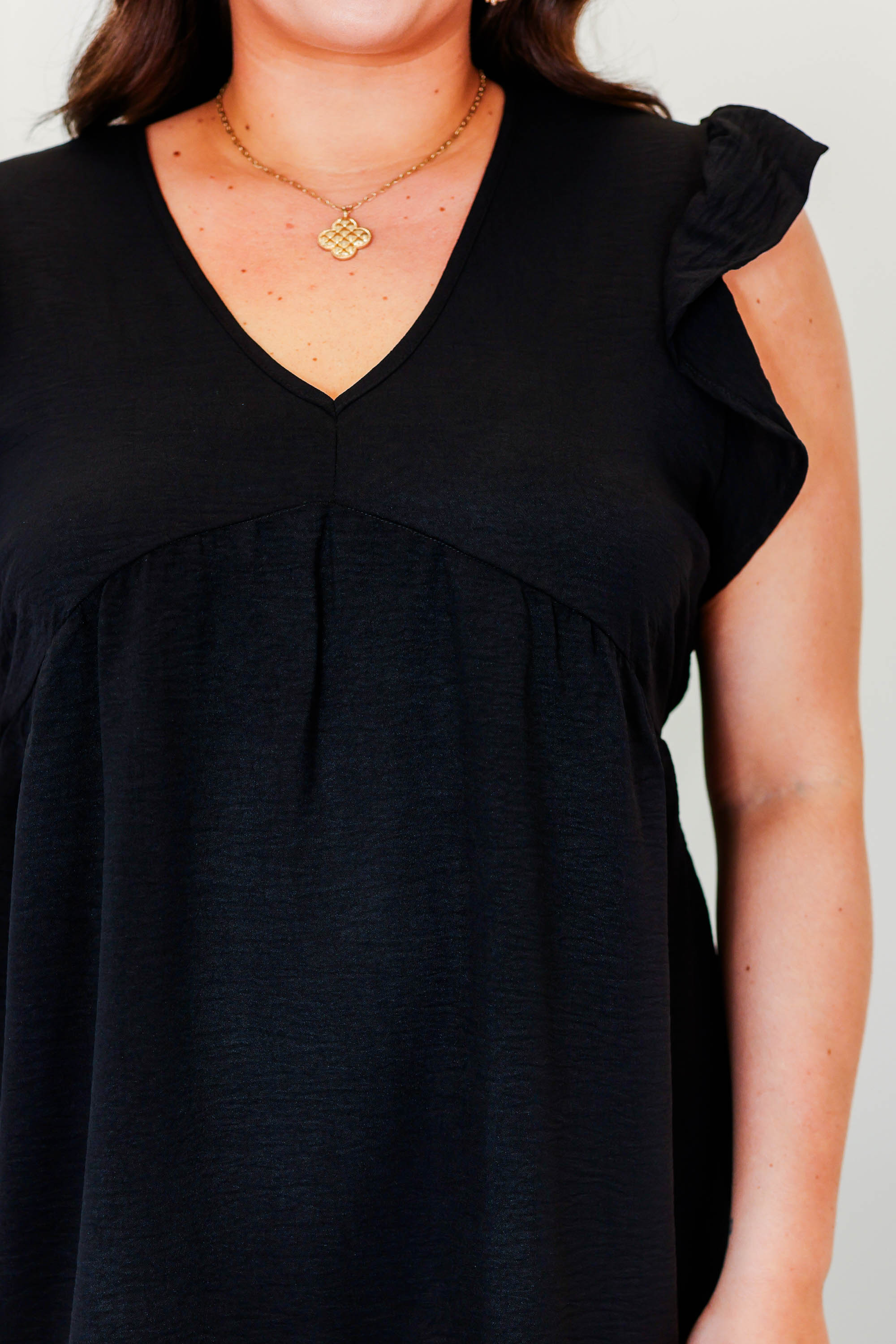 A Fire Within Babydoll Top, Black - Image 5