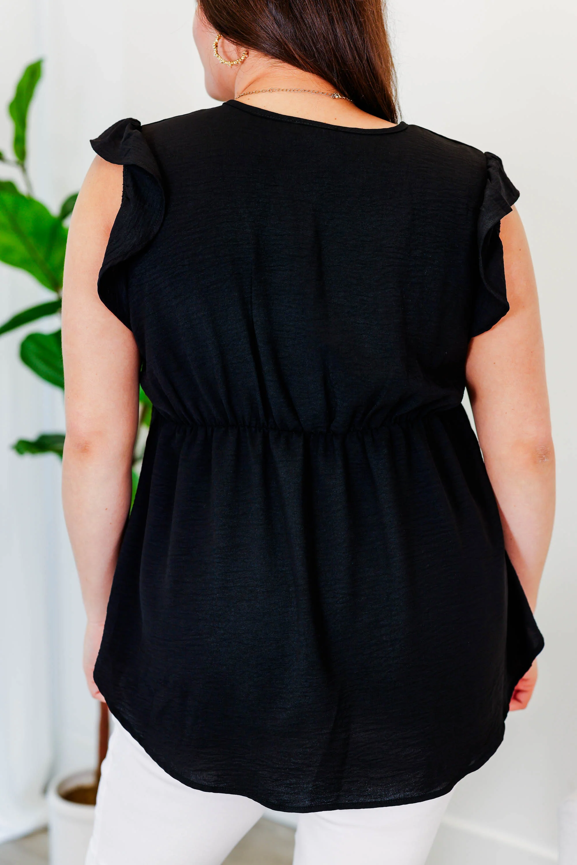 A Fire Within Babydoll Top, Black - Image 7