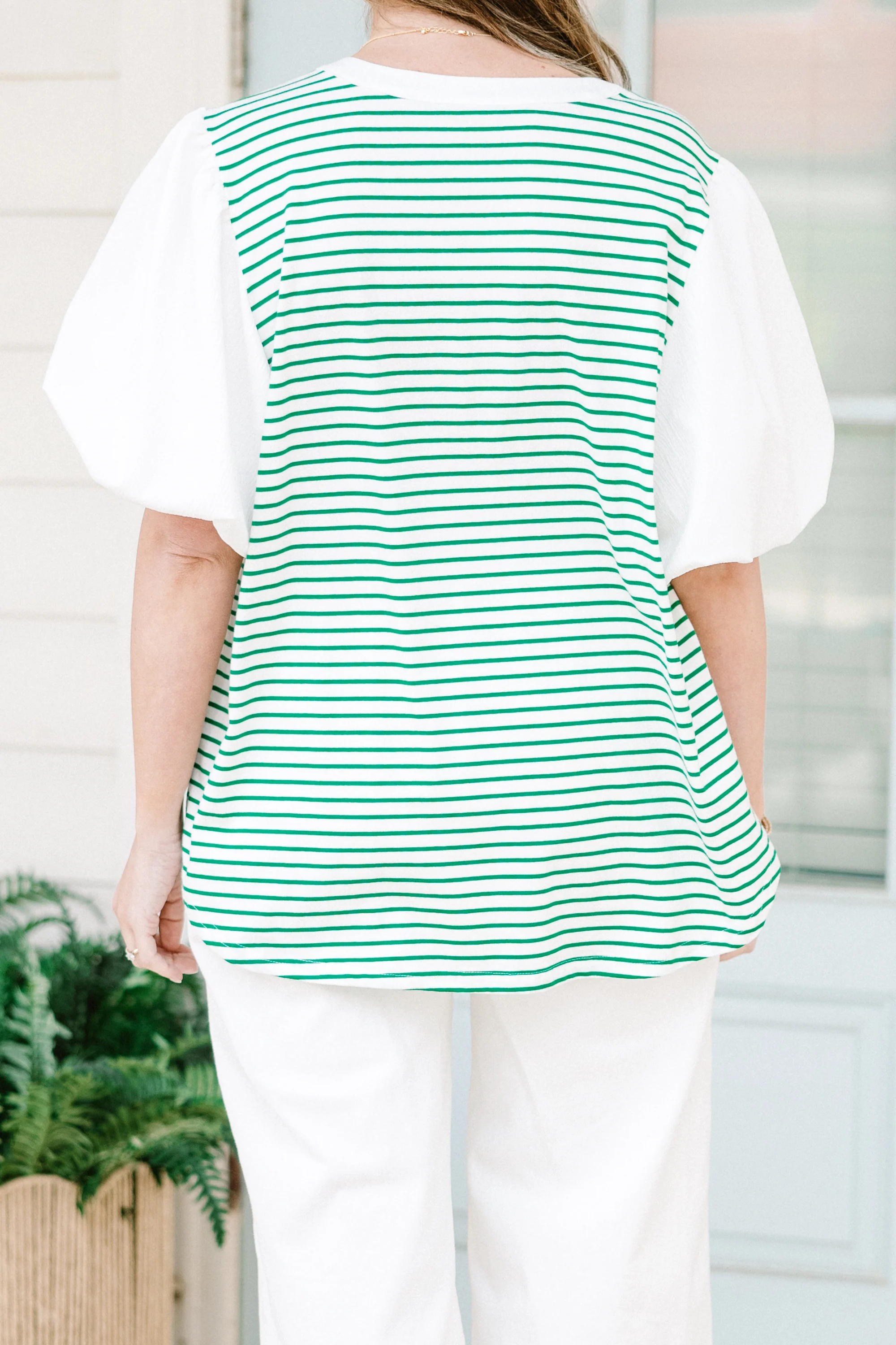 A Glowing Smile Top, Green - Image 6
