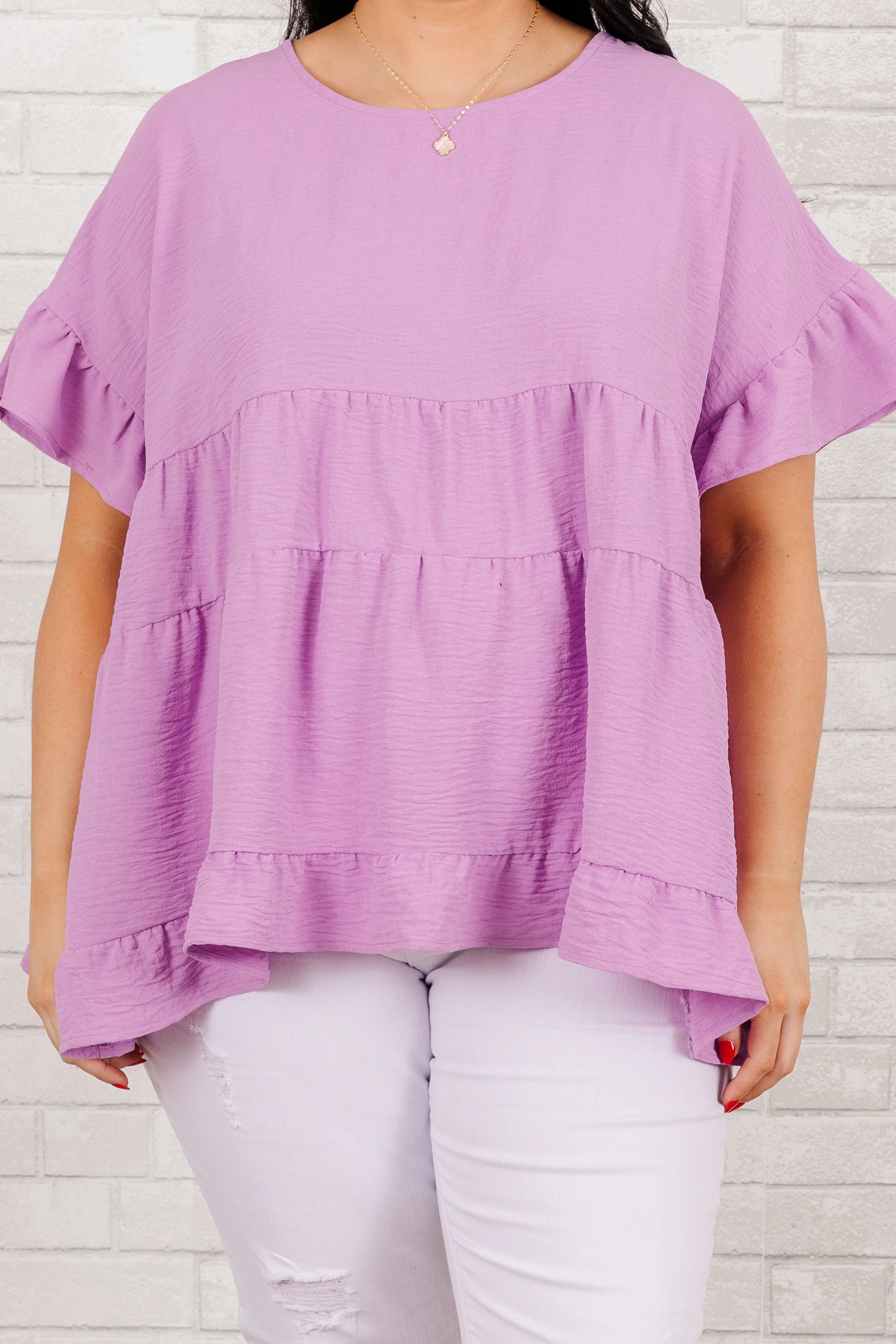 A Little Reckless Top, Lilac - Image 5