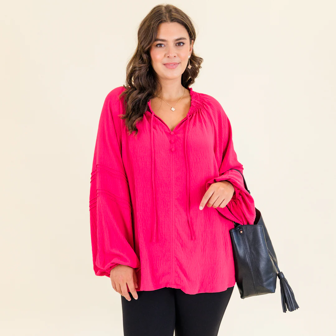 Adulting Is Hard Top, Fuchsia - Image 7