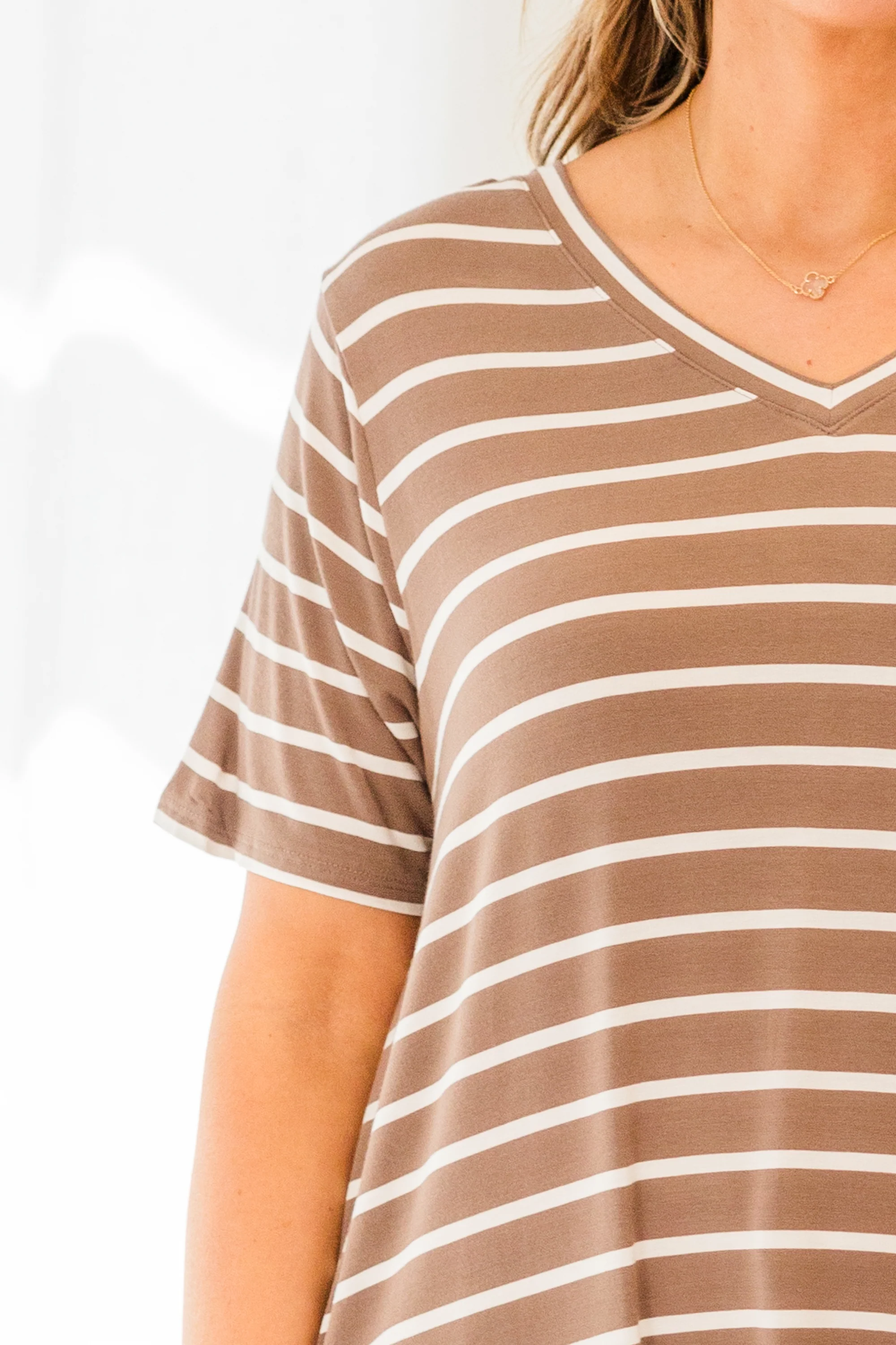 All About Good Times Top, Mocha-Ivory - Image 4