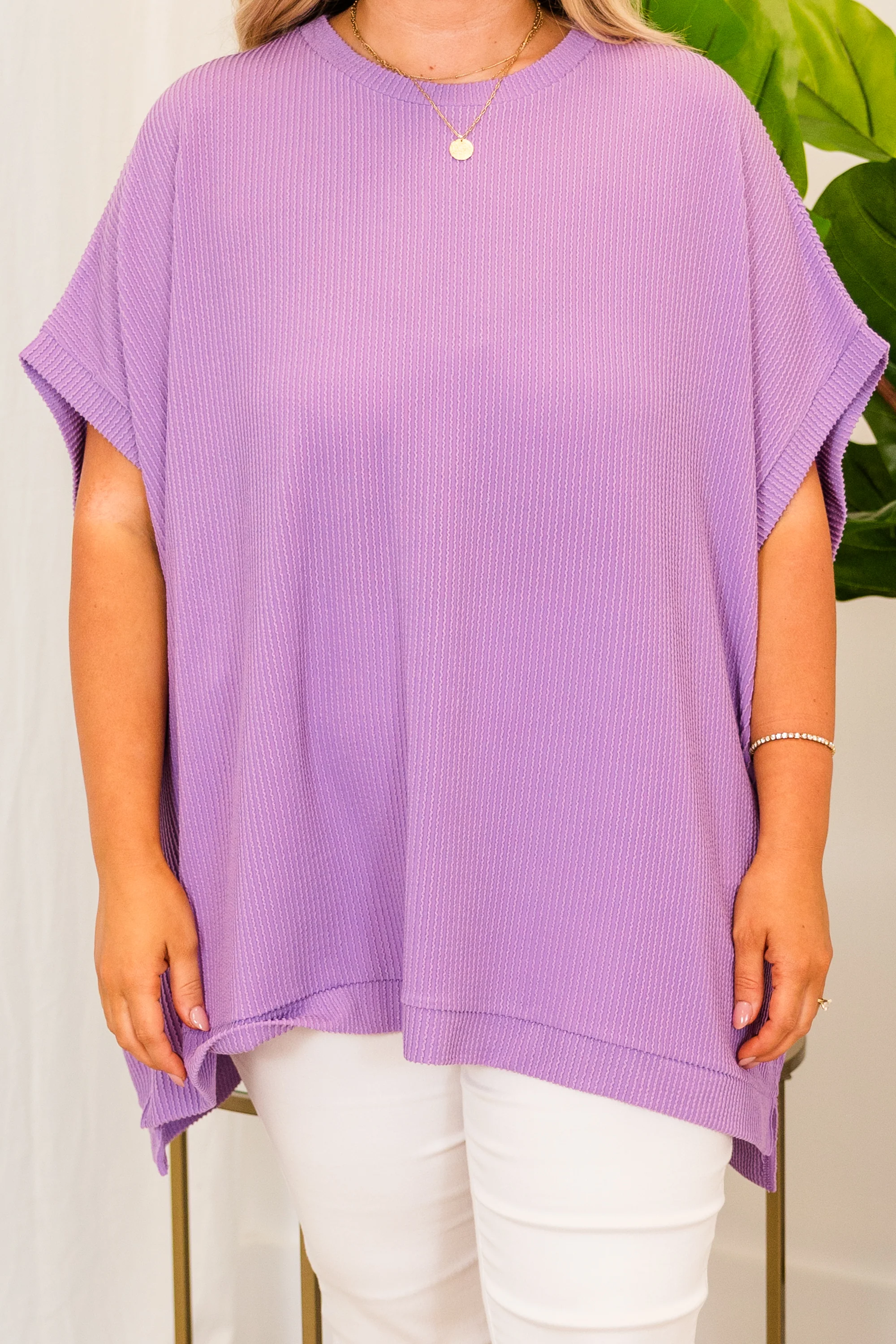 All About Knits Top, Purple - Image 5