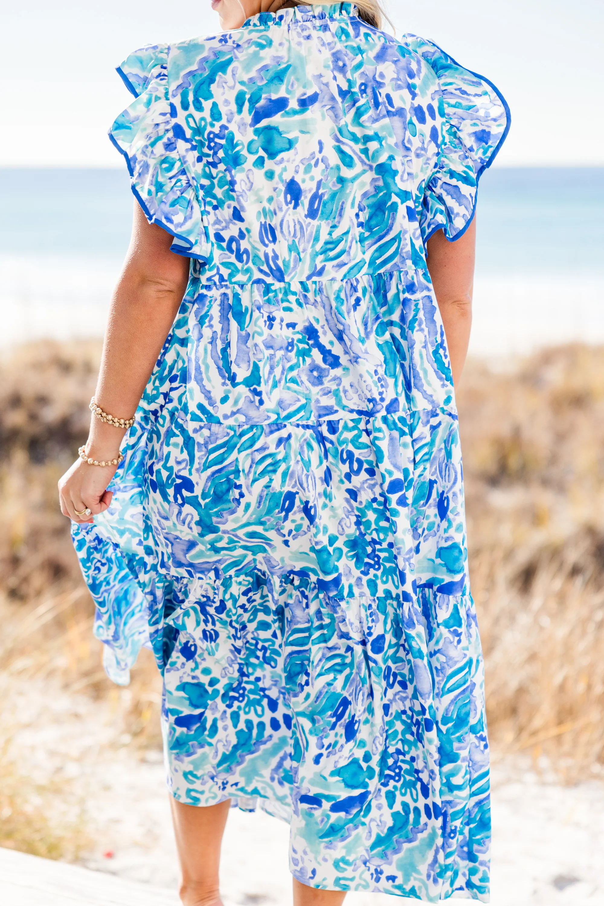 All About Last Night Dress, Blue - Image 6