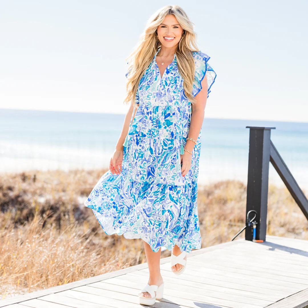 All About Last Night Dress, Blue - Image 7