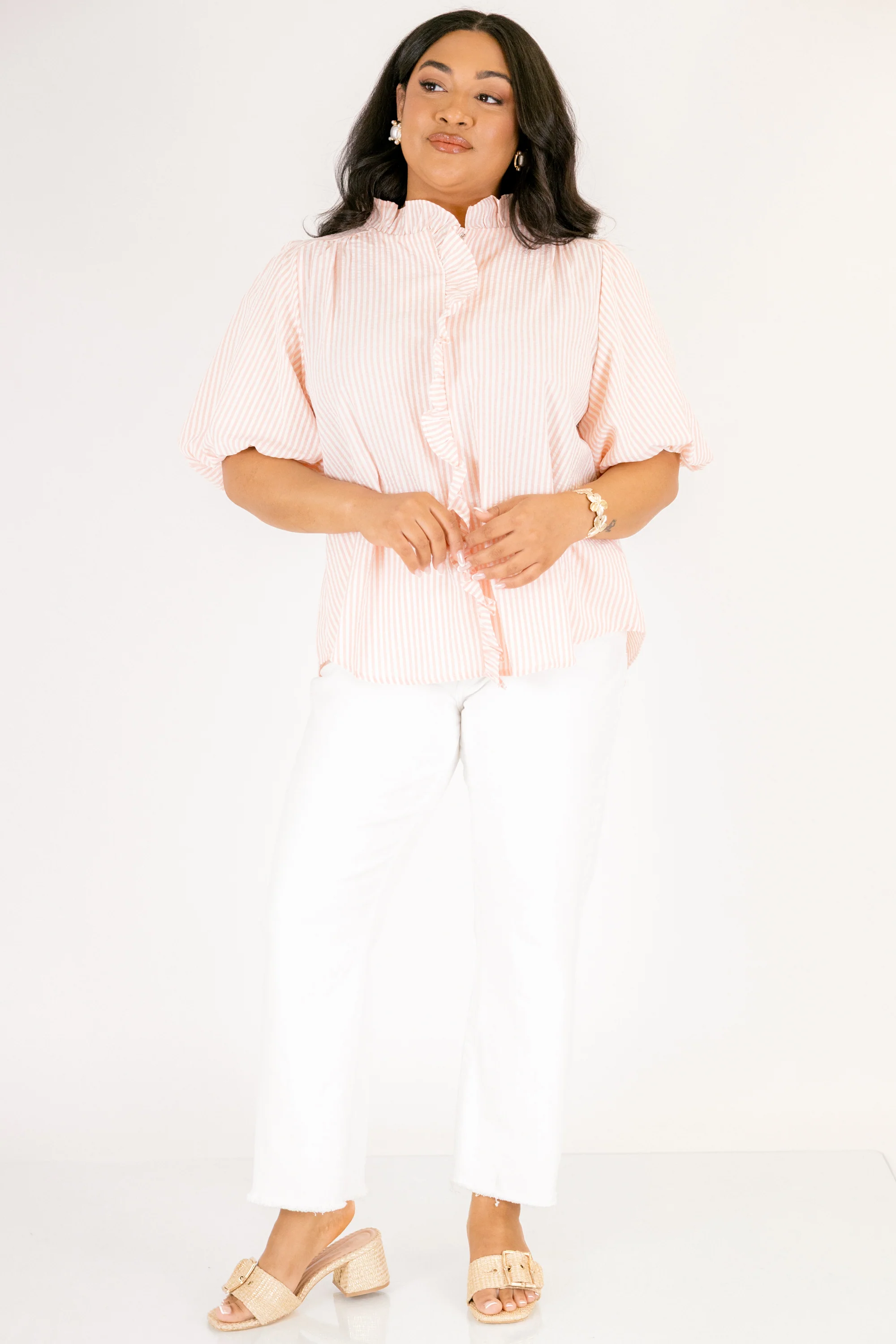 All About You Top, Peach - Image 3