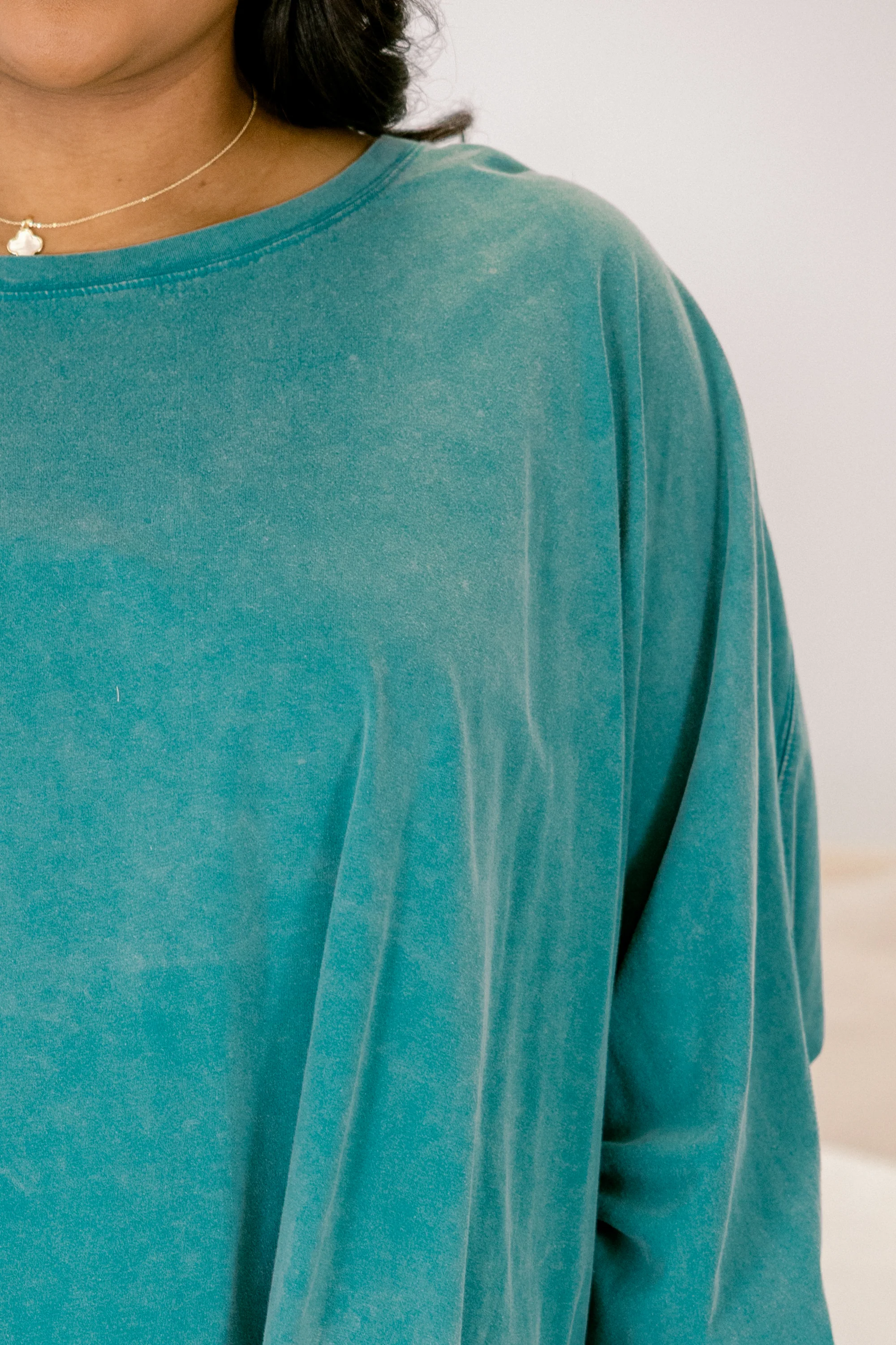 All So Nice Tunic, Teal - Image 4