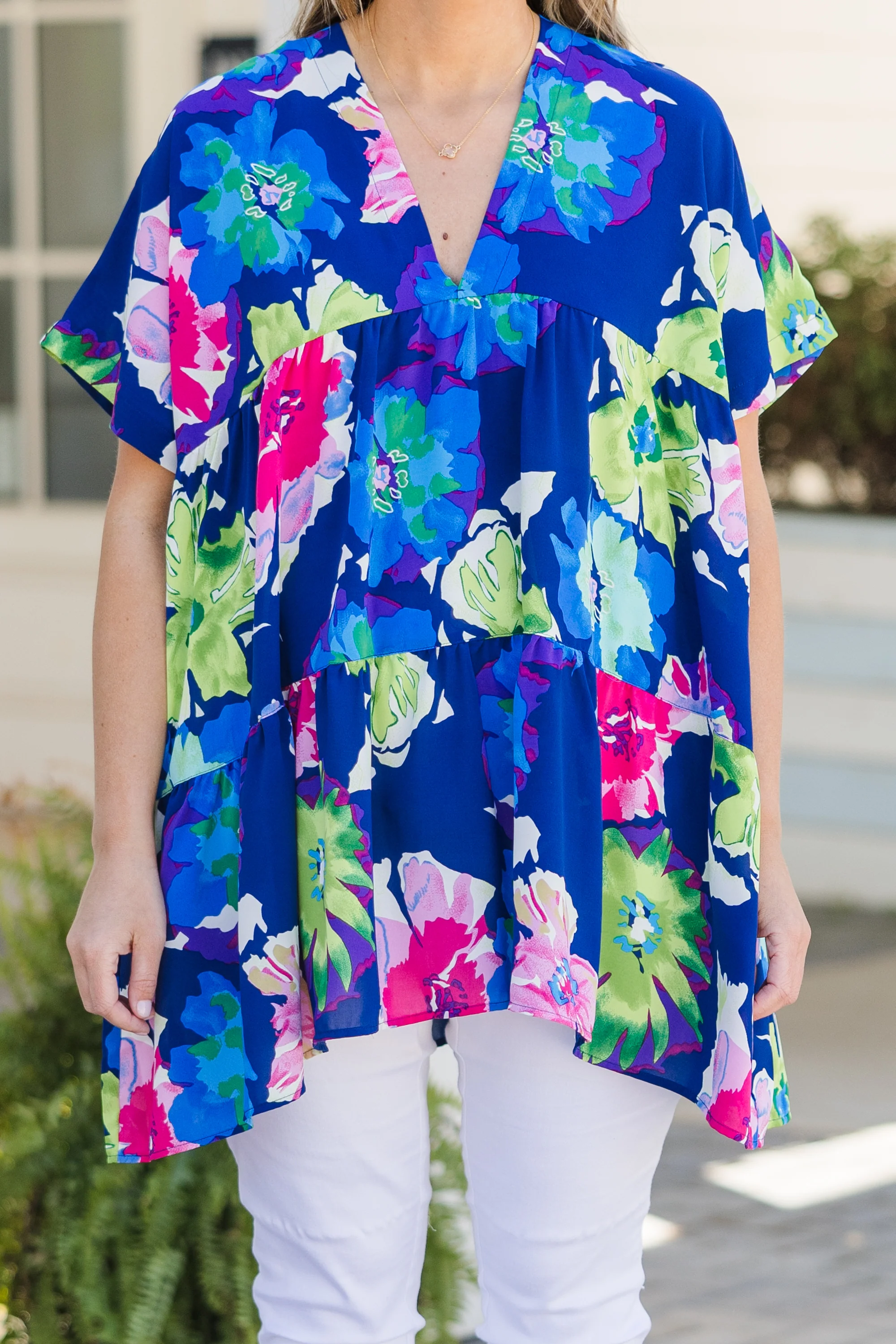 Aloha Spirits Top, Blue - Image 5