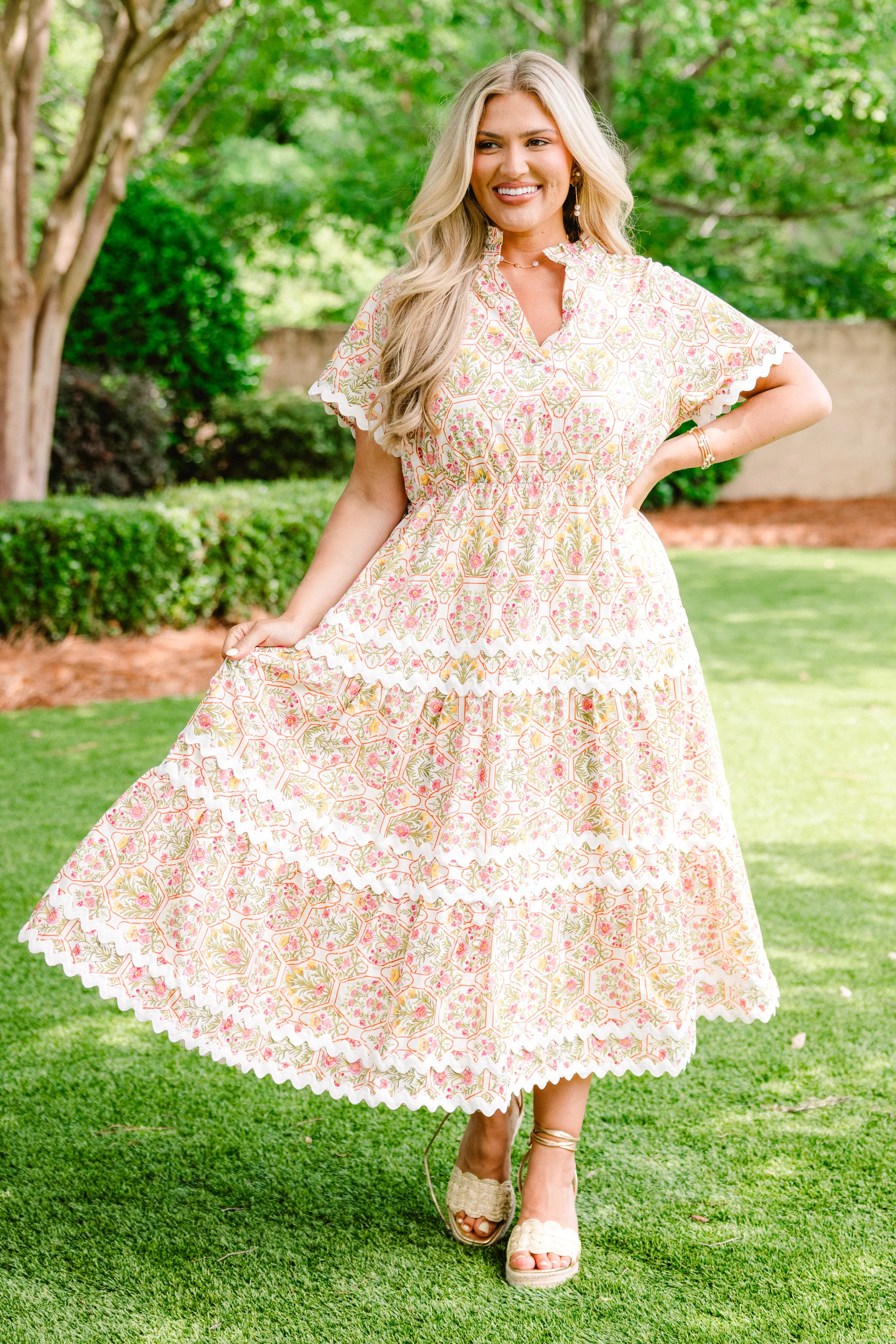 Always Daylight Maxi Dress, Cream - Image 2