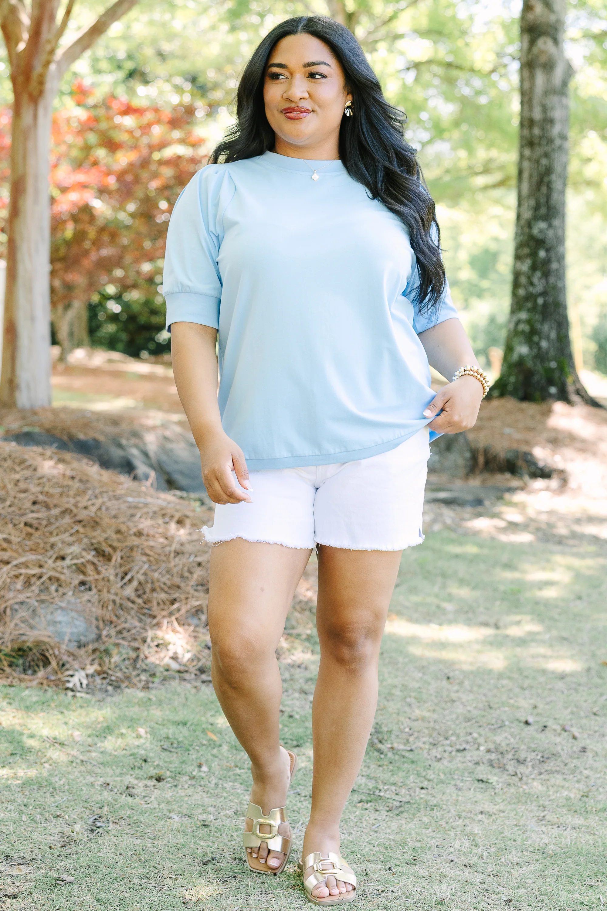 An Easy Love Top, Blue - Image 2