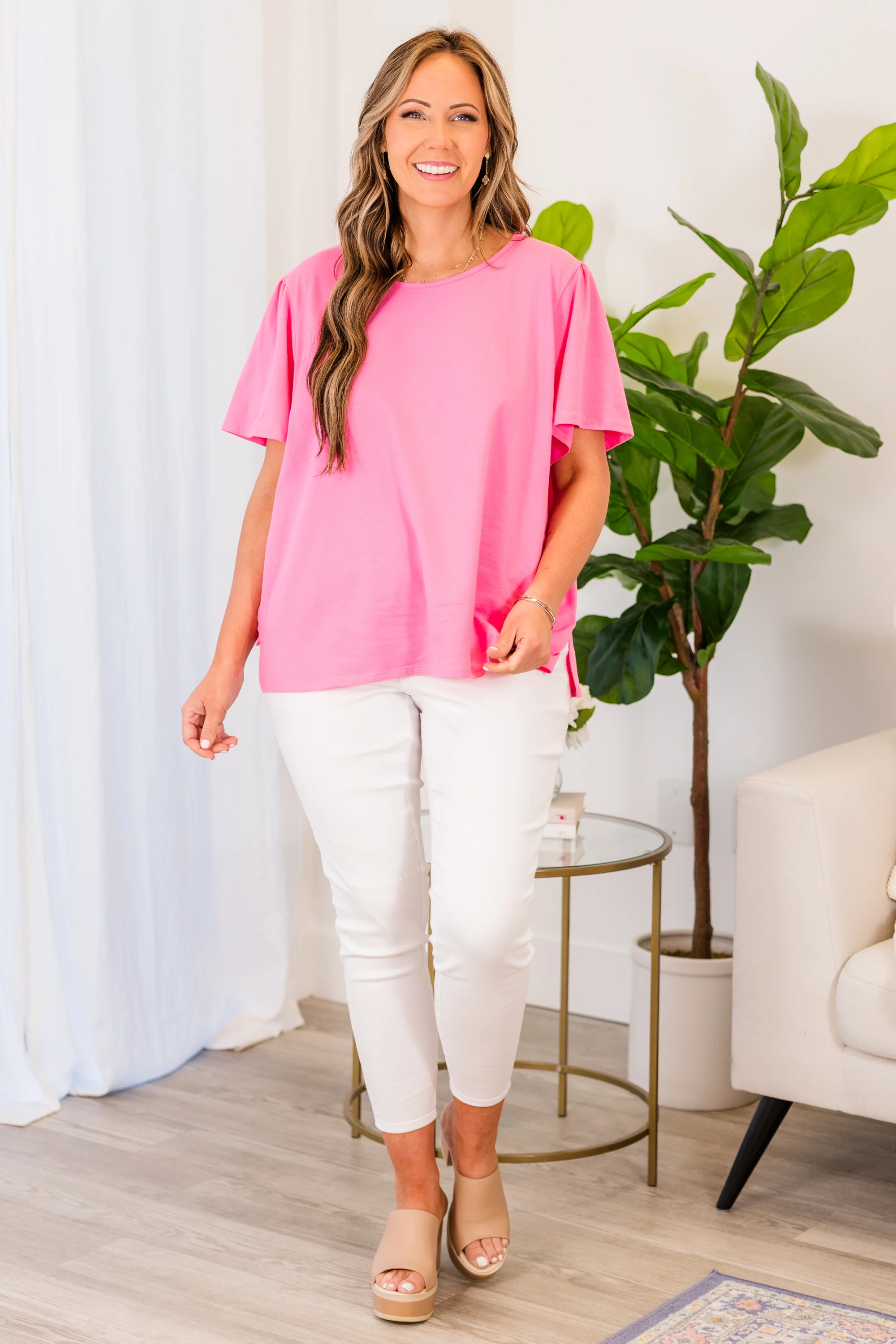 An Open Book Top, Pink - Image 3