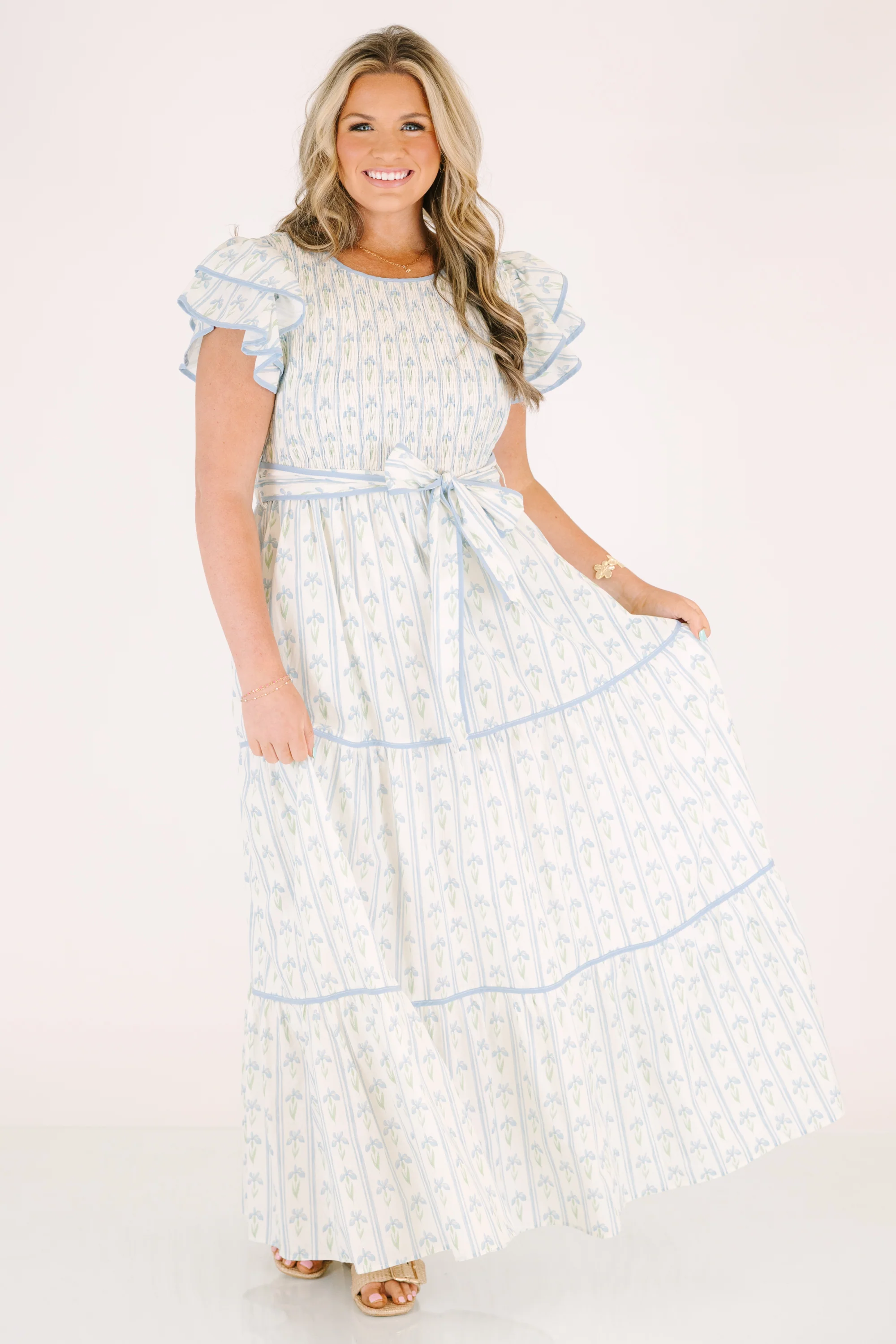 Another Time And Place Dress, Blue - Image 2