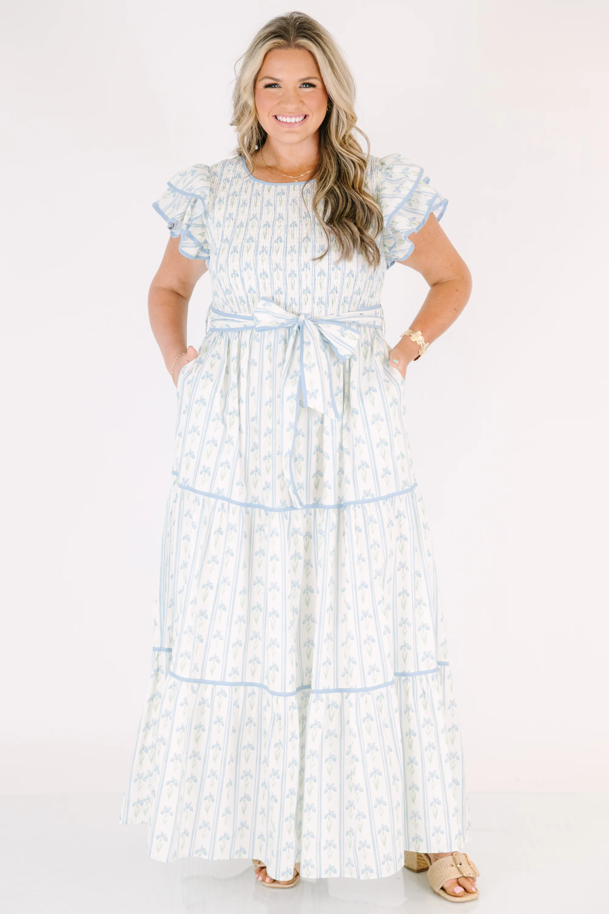 Another Time And Place Dress, Blue - Image 4