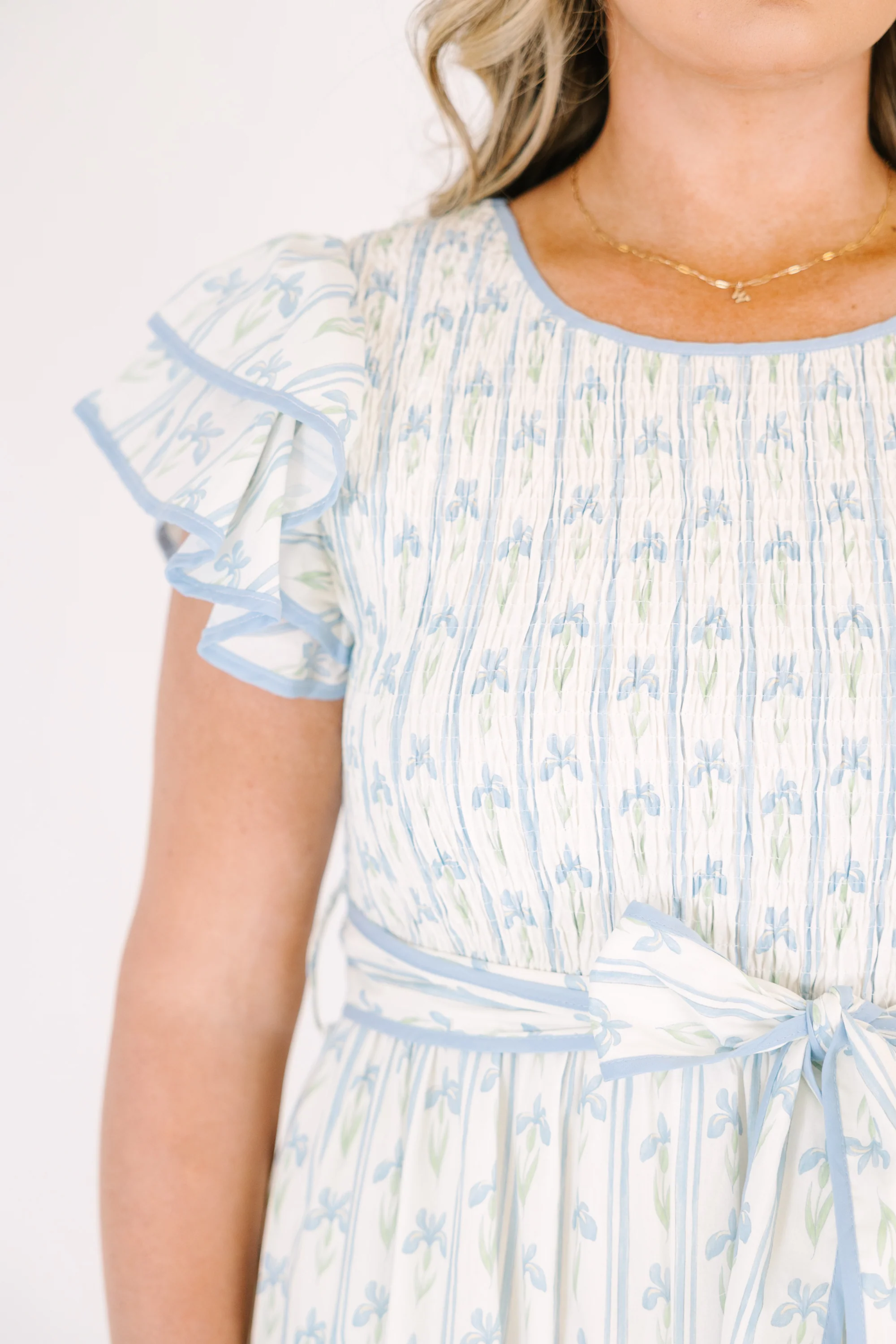 Another Time And Place Dress, Blue - Image 5