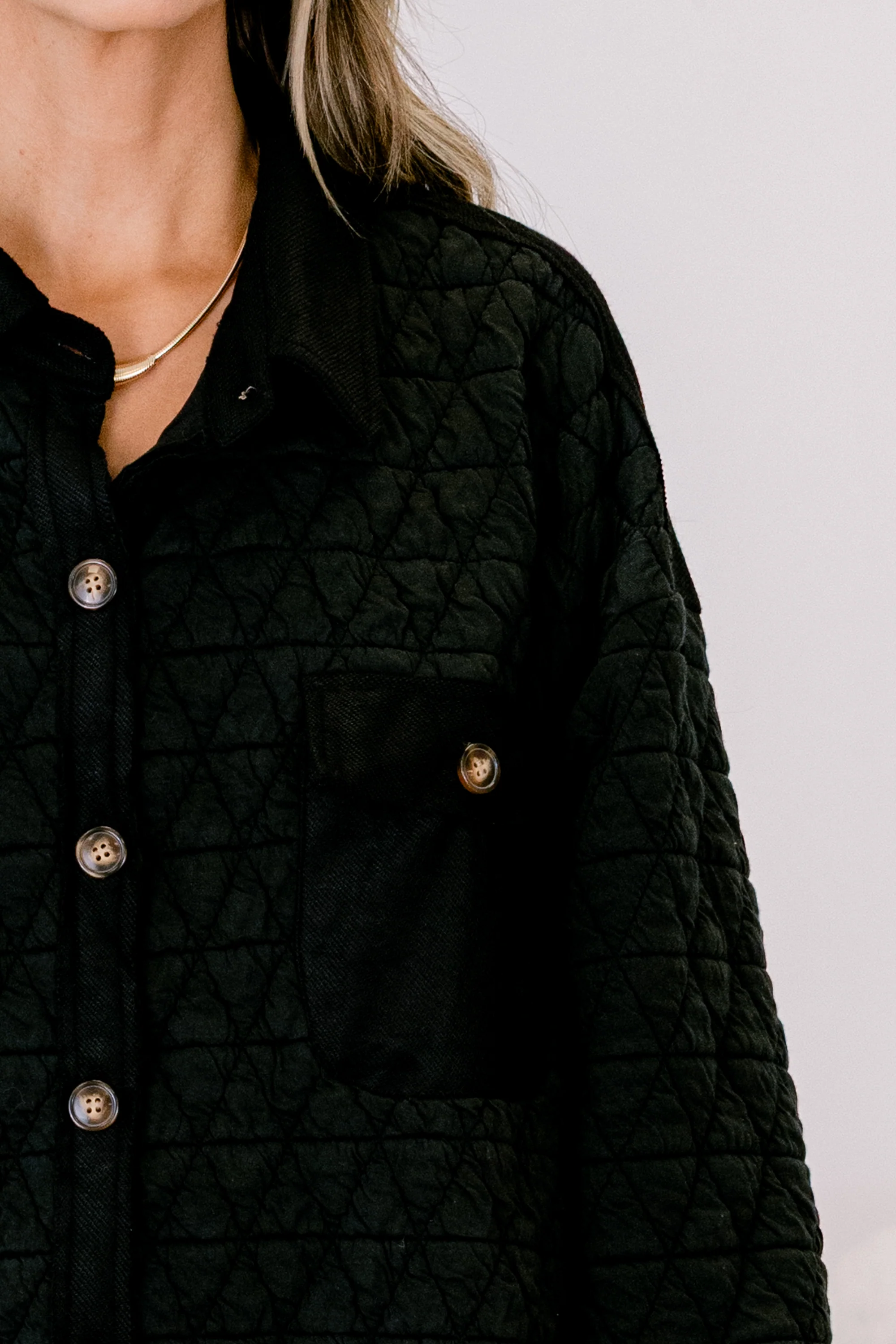 Apple Cider Shacket, Black - Image 4