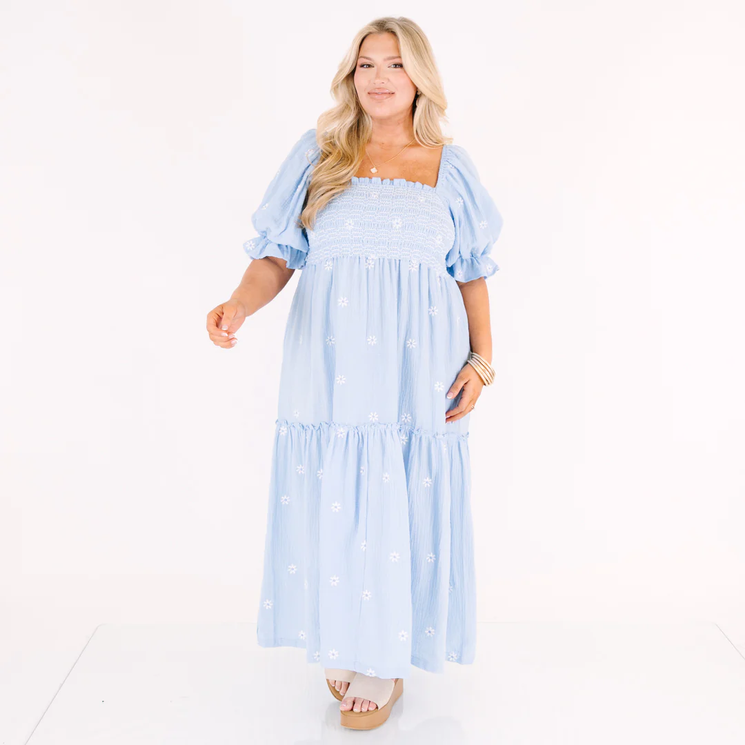 Aster Dress, Light Blue - Image 8