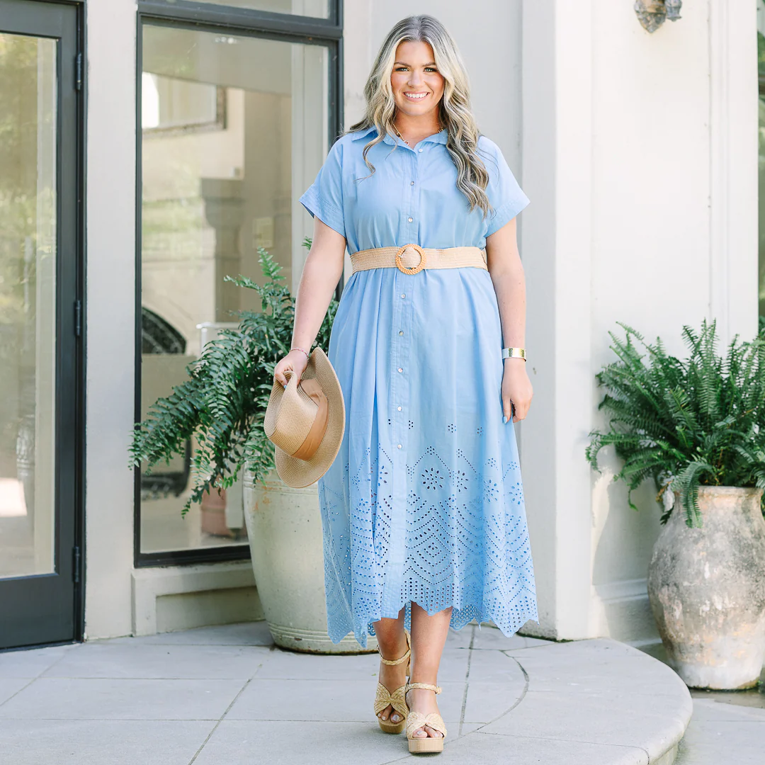 At My Level Dress, Blue - Image 7
