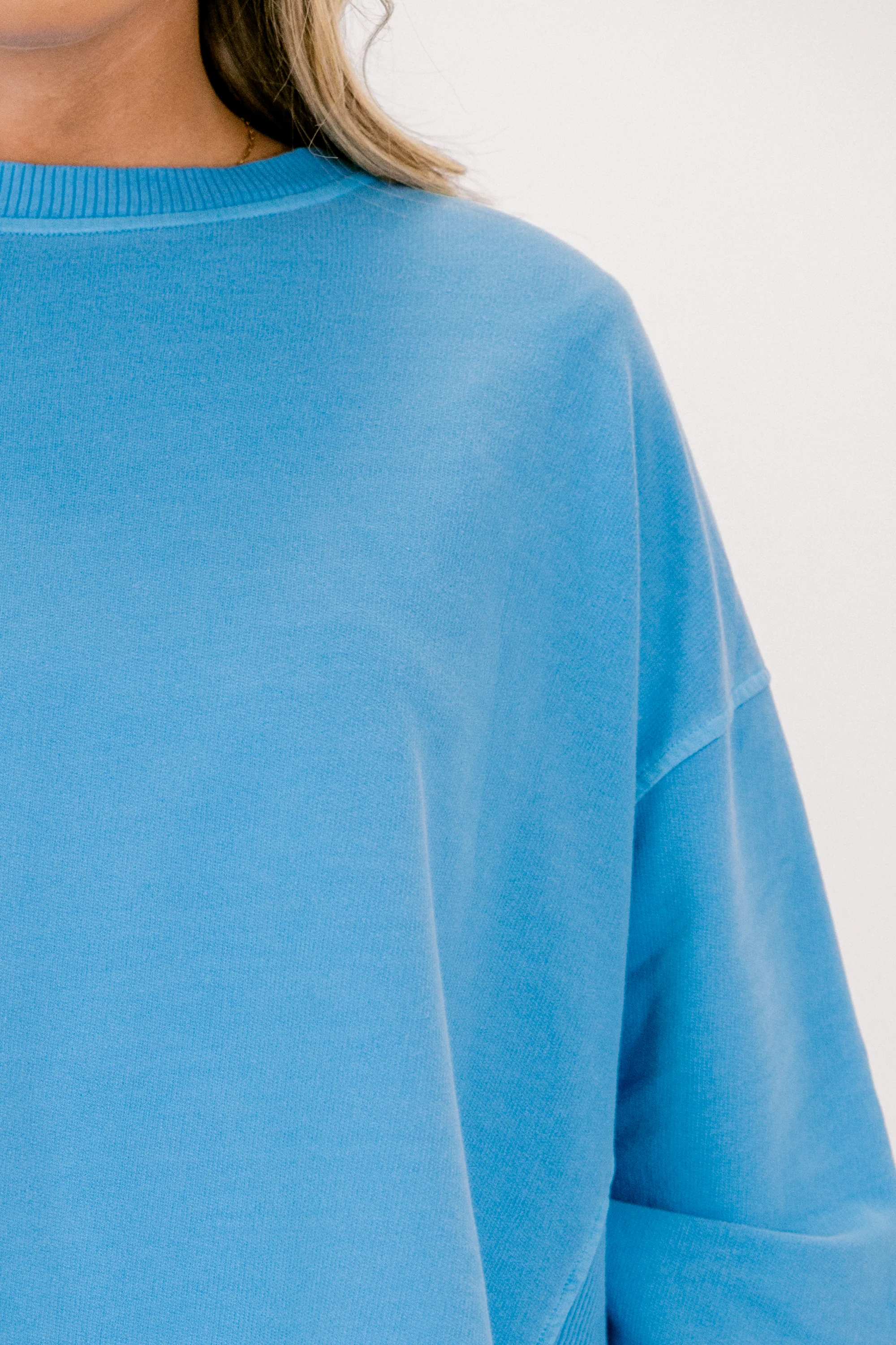 Back To Basics Pullover, Ocean Blue - Image 4