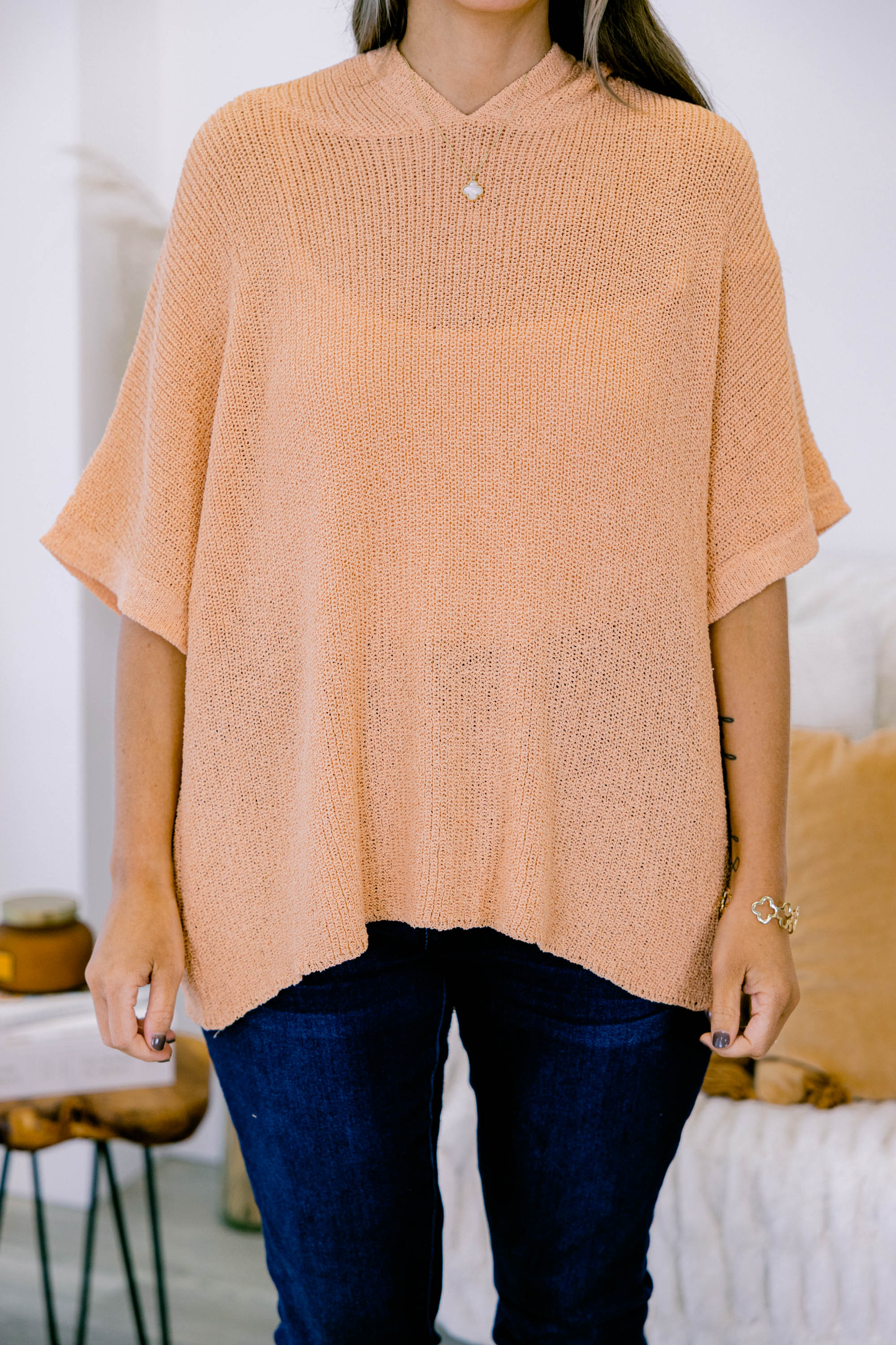 Back To The Tropics Sweater, Papaya - Image 4