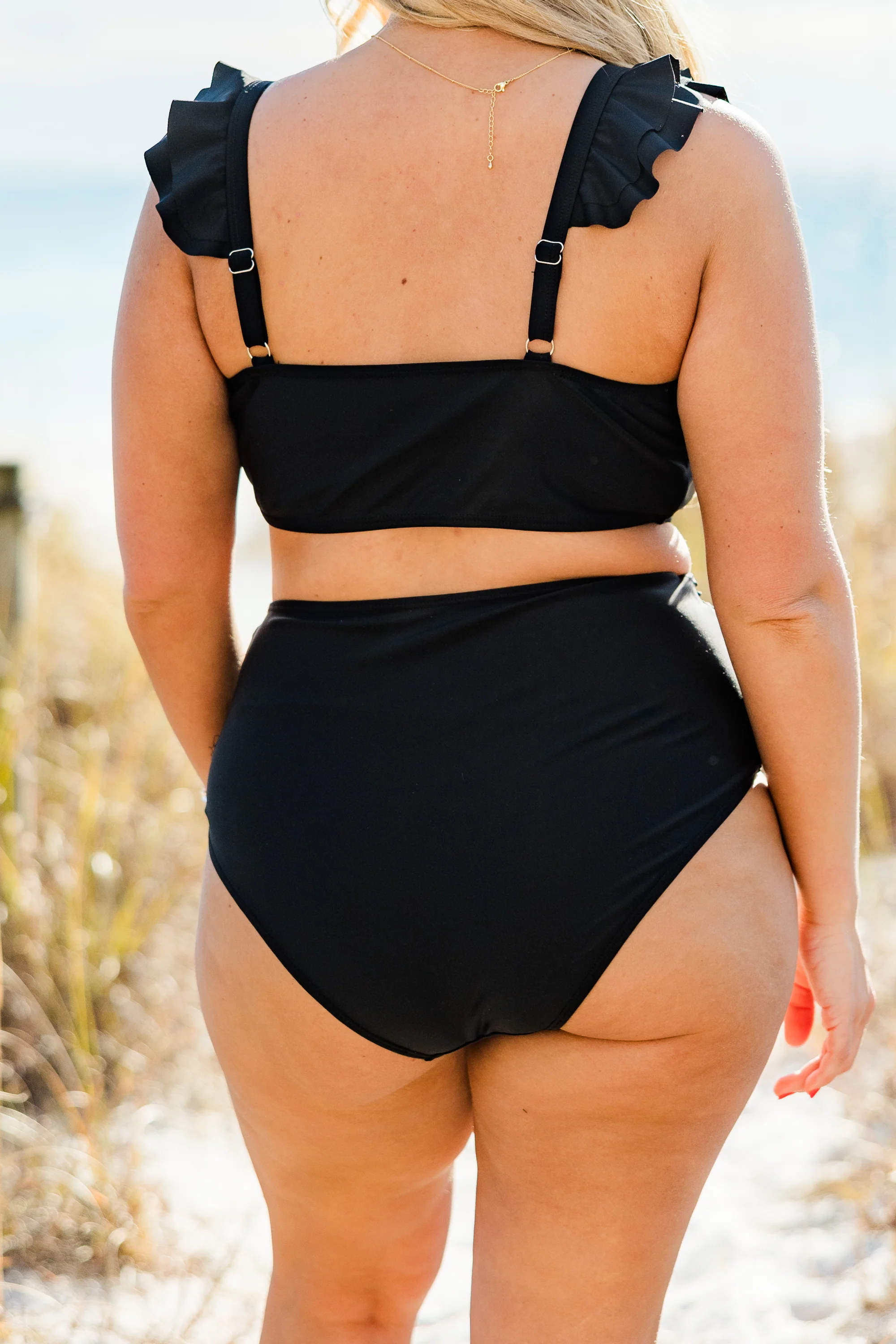 Beach Trip Swim Top, Black - Image 6