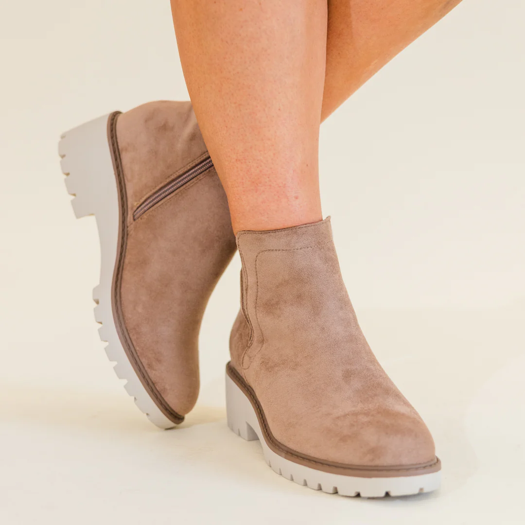 Bet Your Boots Booties, Taupe - Image 6