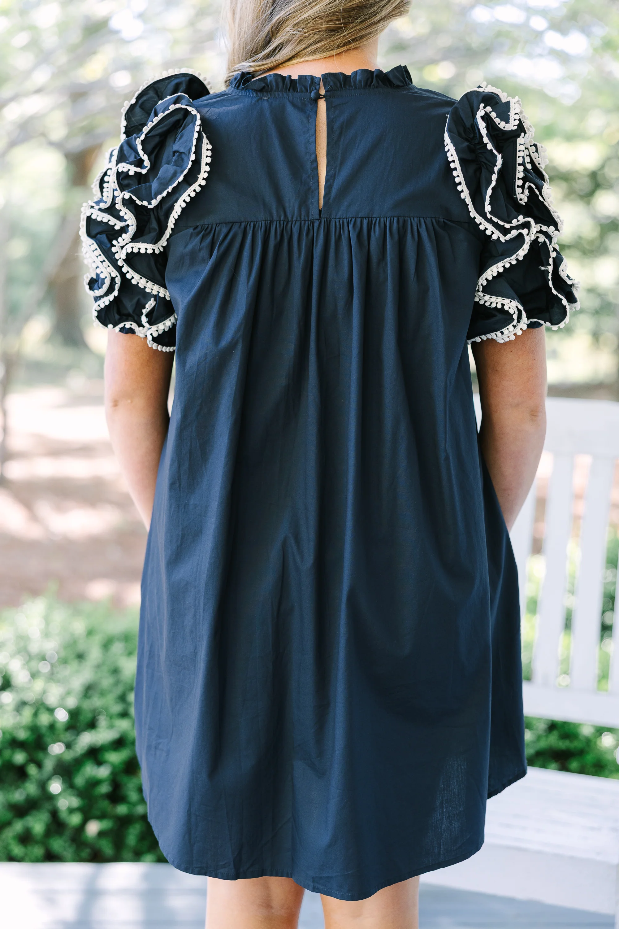 Between Me And You Dress, Navy - Image 6