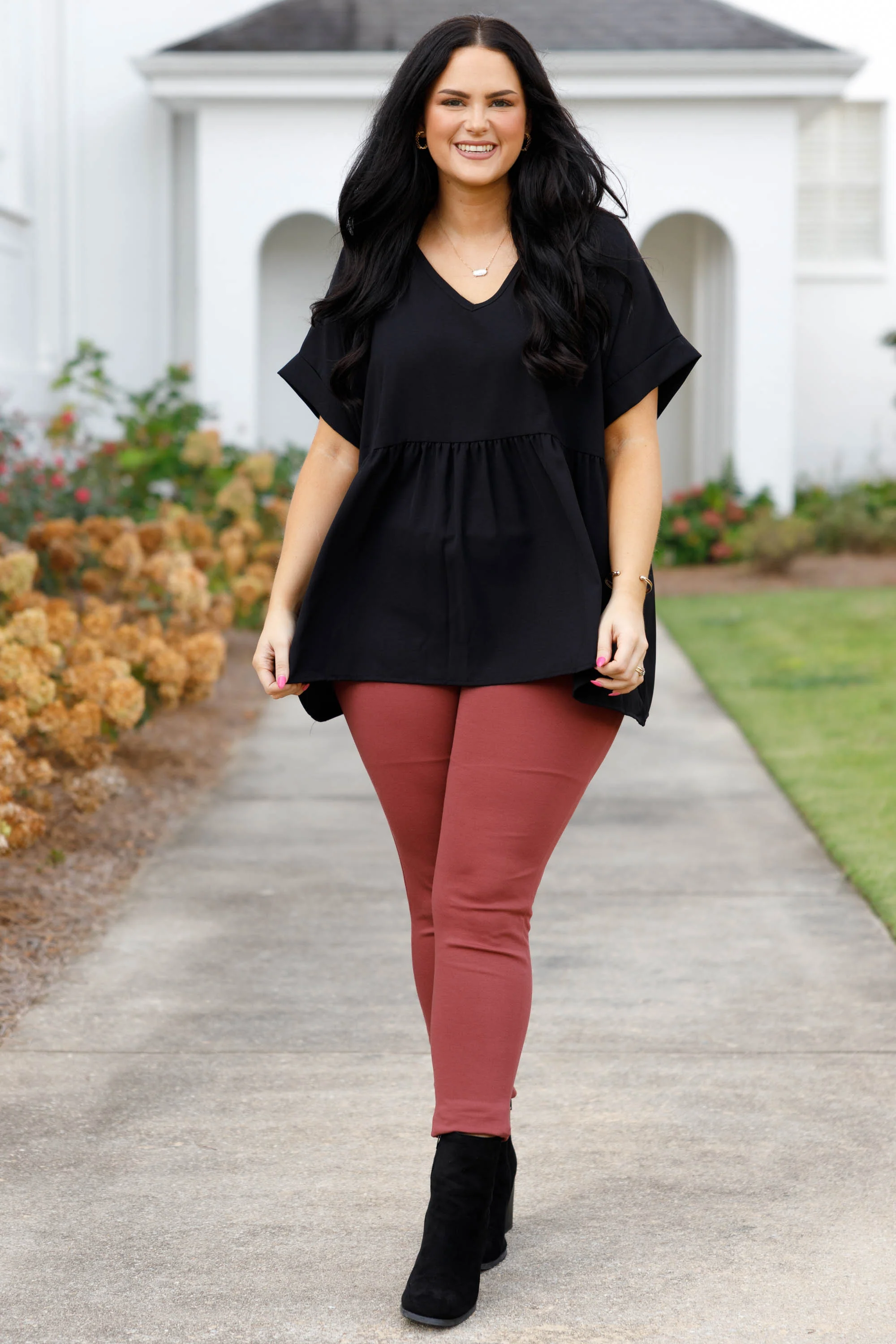 Beyond Basic Pants, Marsala - Image 2