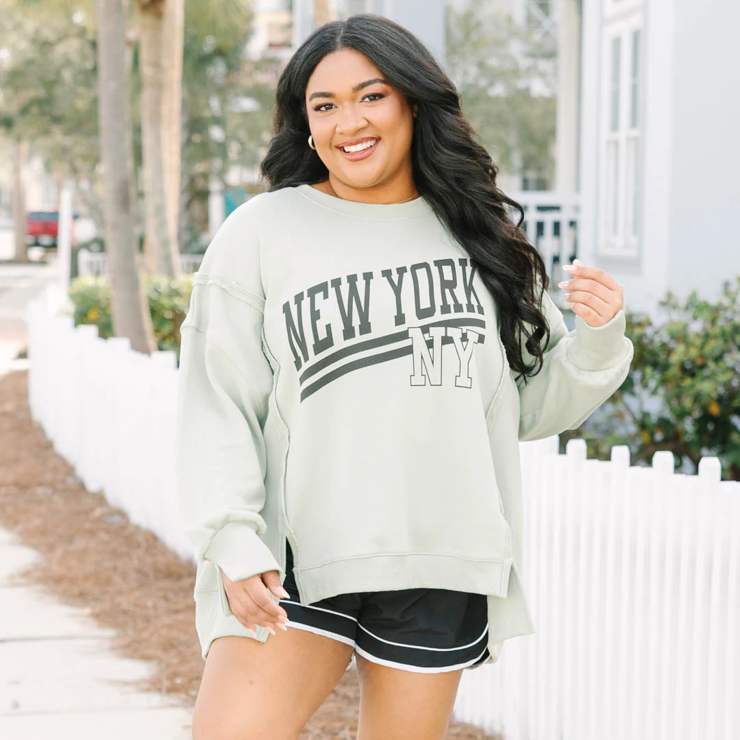 Big Apple Comfy Crew, Light Sage - Image 6