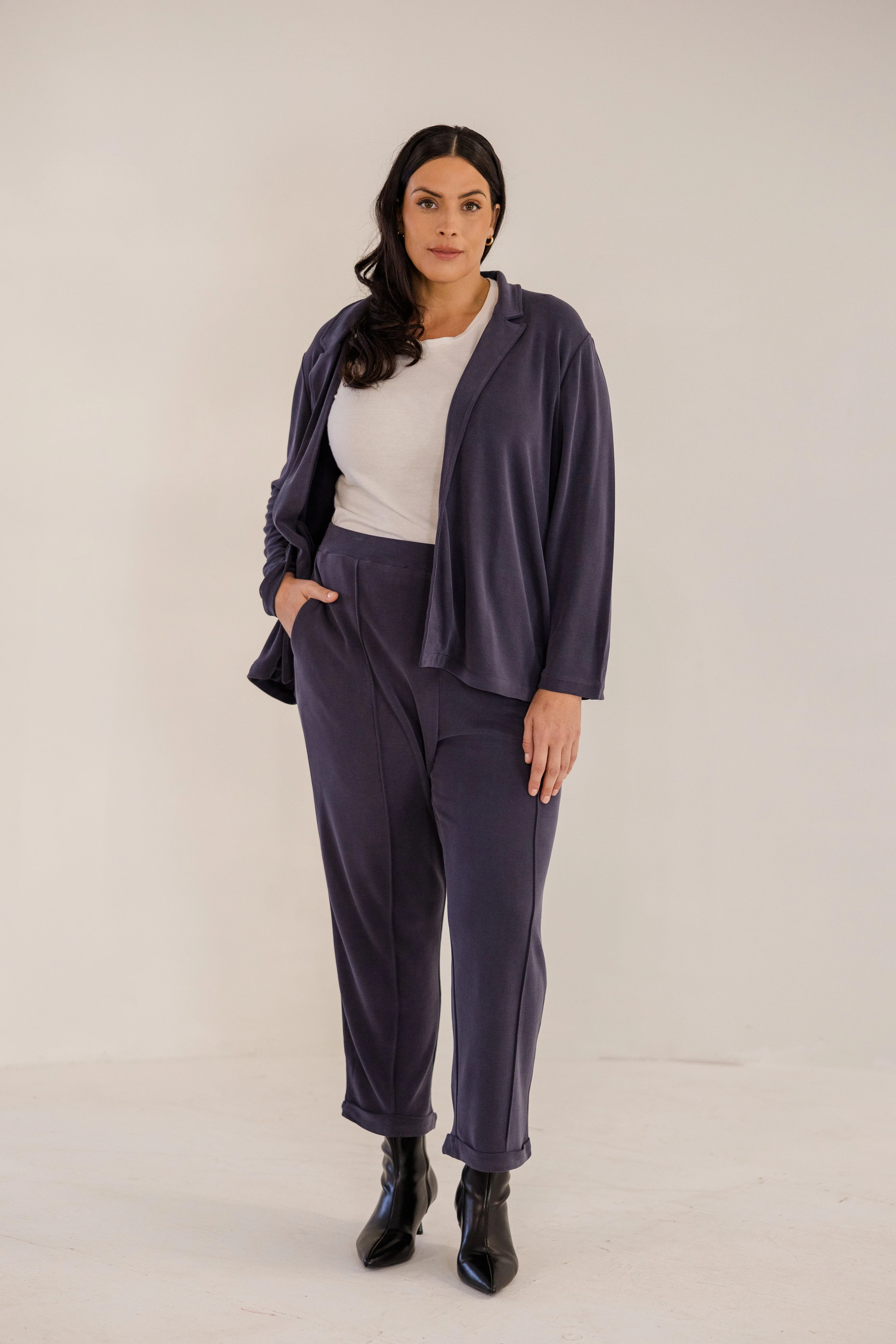 Bleecker Collar Knit Jacket, Ink Navy - Image 4