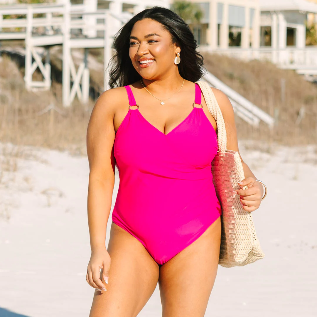 Blooming Beauty Swimsuit, Hot Pink - Image 7