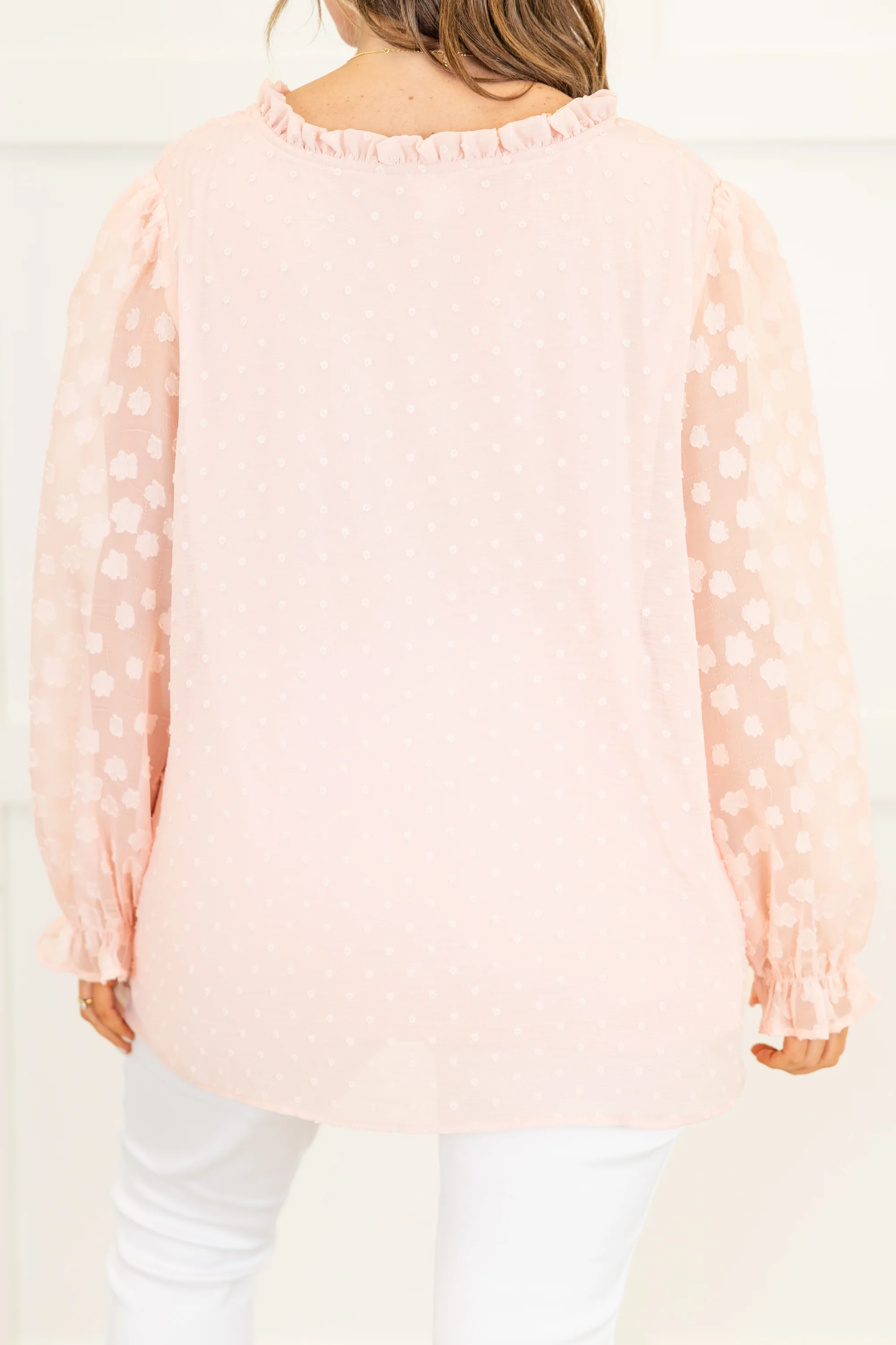 Bluebirds Fly Top, Baby Pink - Image 6