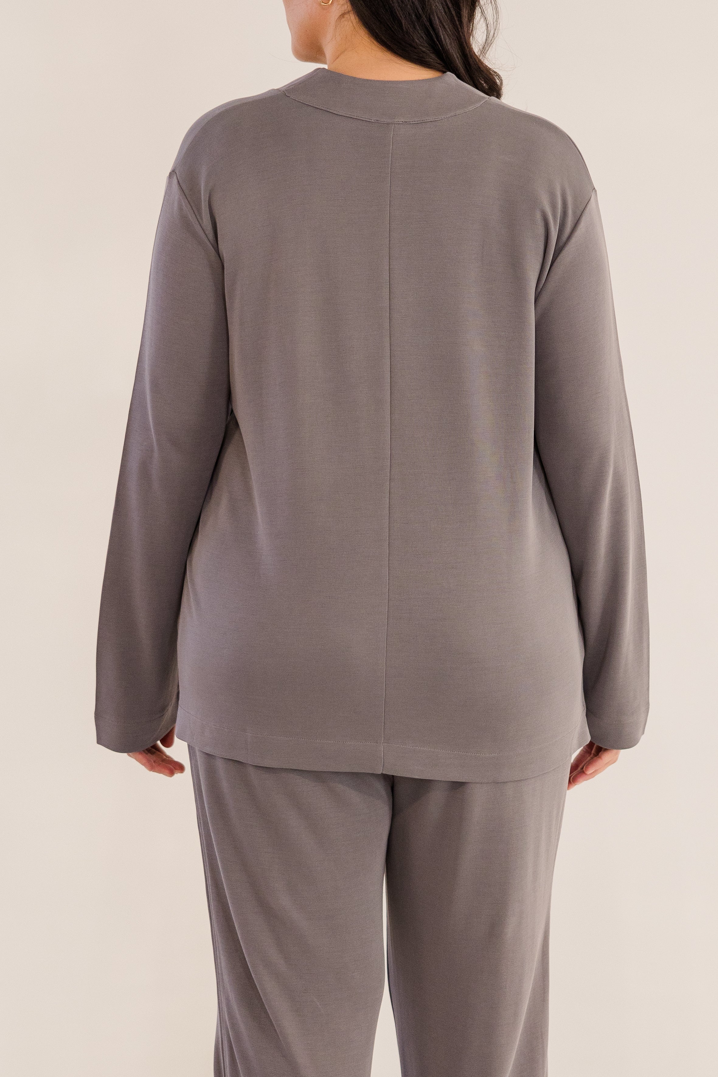 Bowery Wide V-Neck Tunic, Castle Rock - Image 8