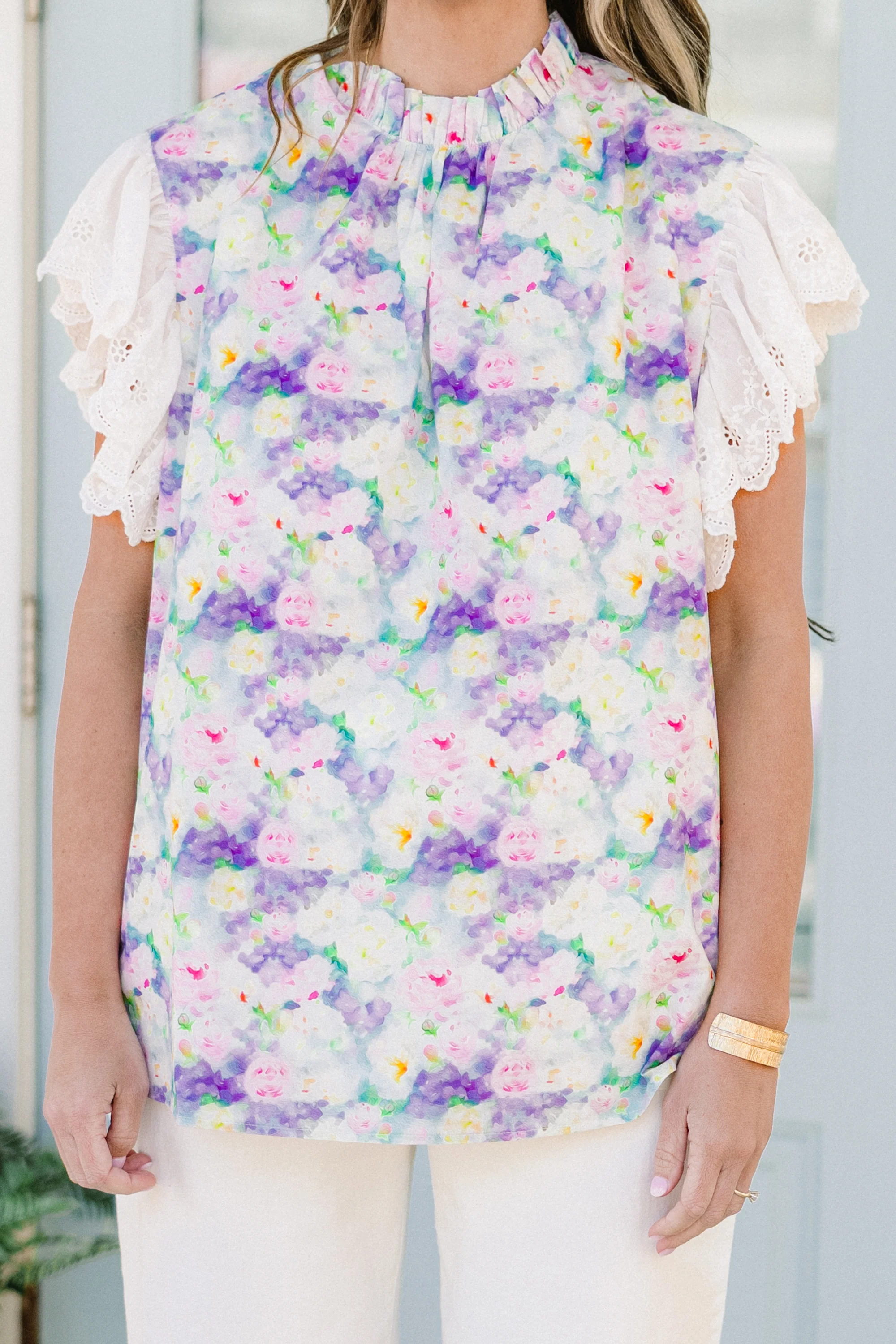 Breathe Freely Top, Lavender - Image 5