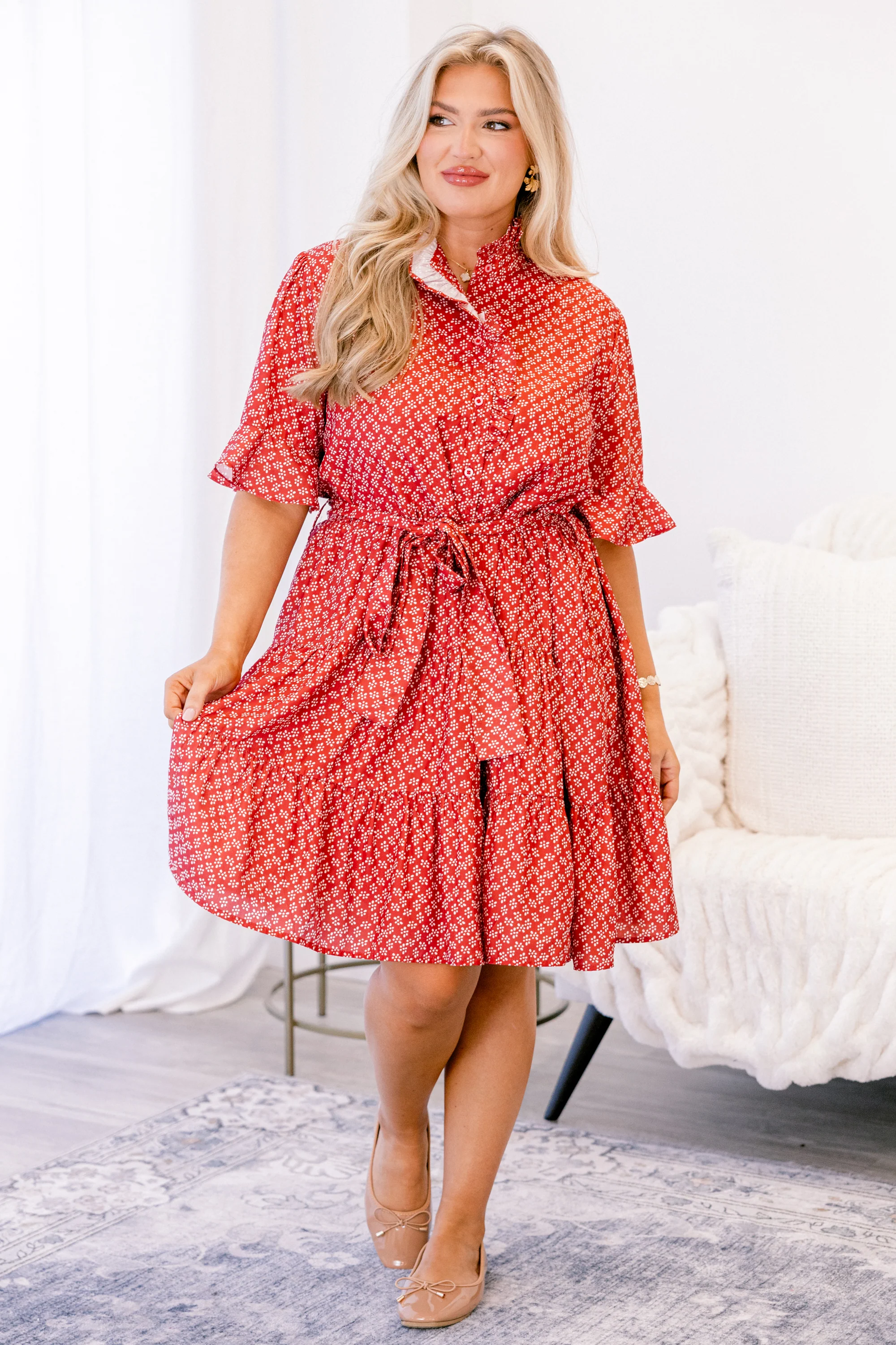 Breezy Beauty Dress, Red - Image 2