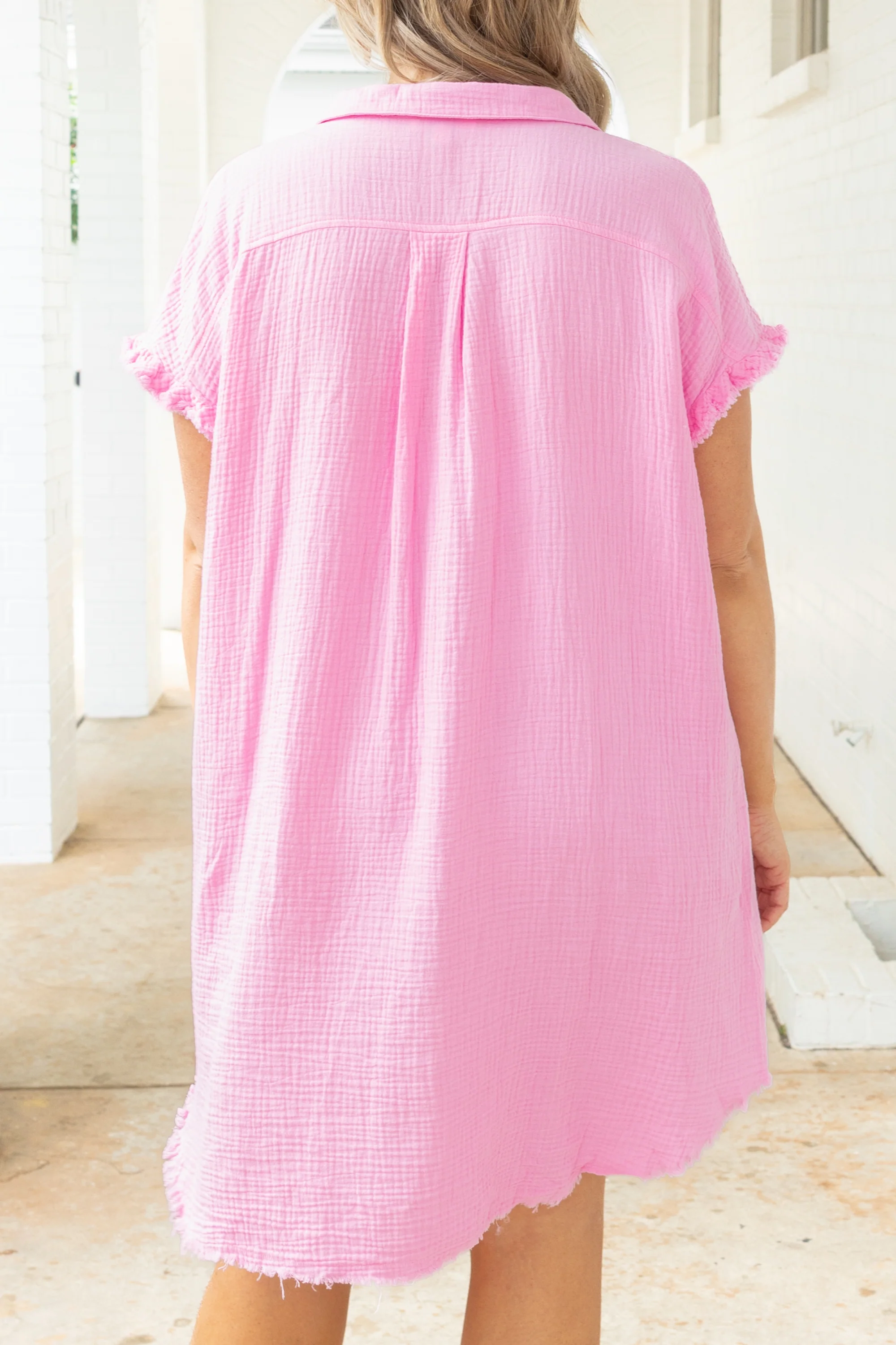 Bubble Pop Dress, Bubble Pink - Image 5