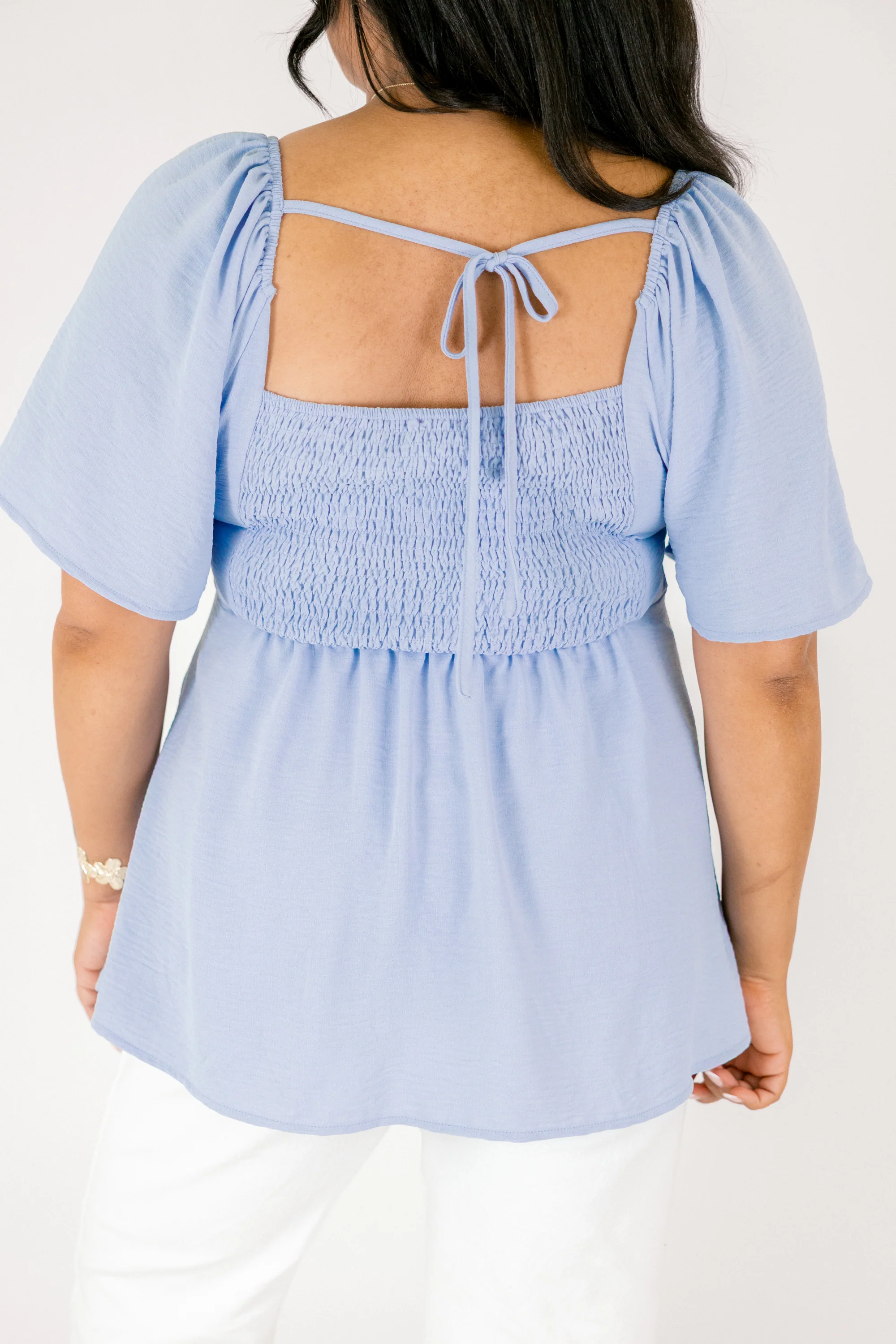 By Any Means Top, Dusty Blue - Image 6