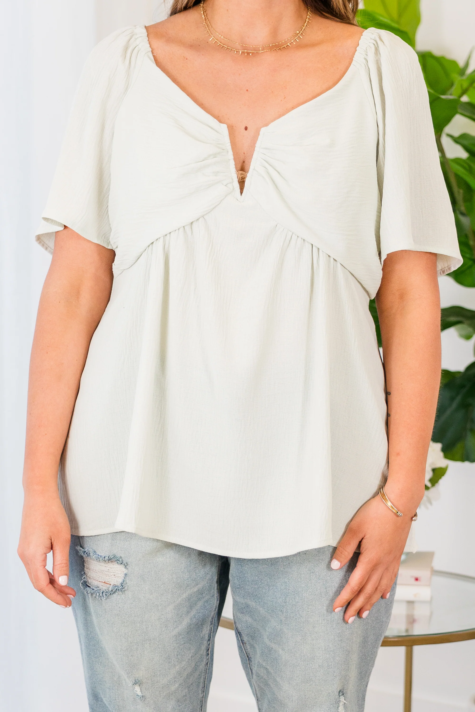 By Any Means Top, Light Sage - Image 5
