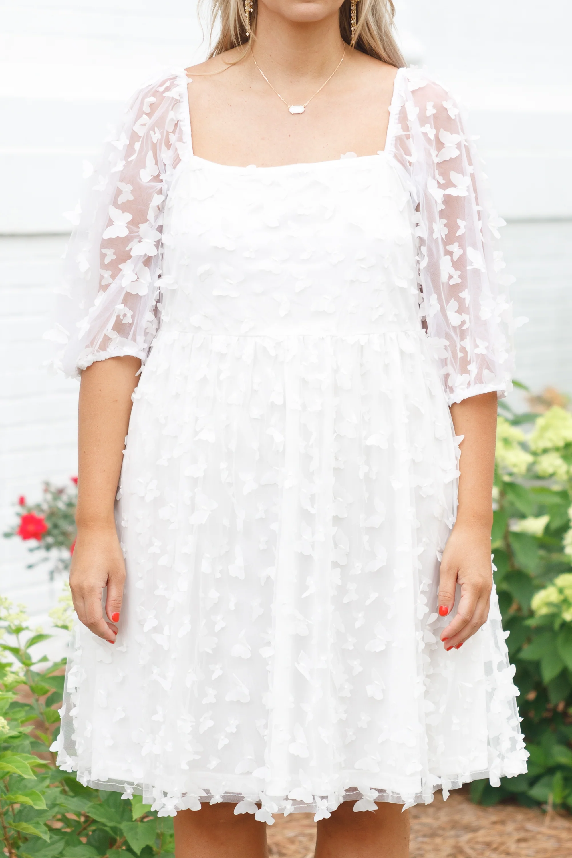 Call Me Glamour Dress, White - Image 4