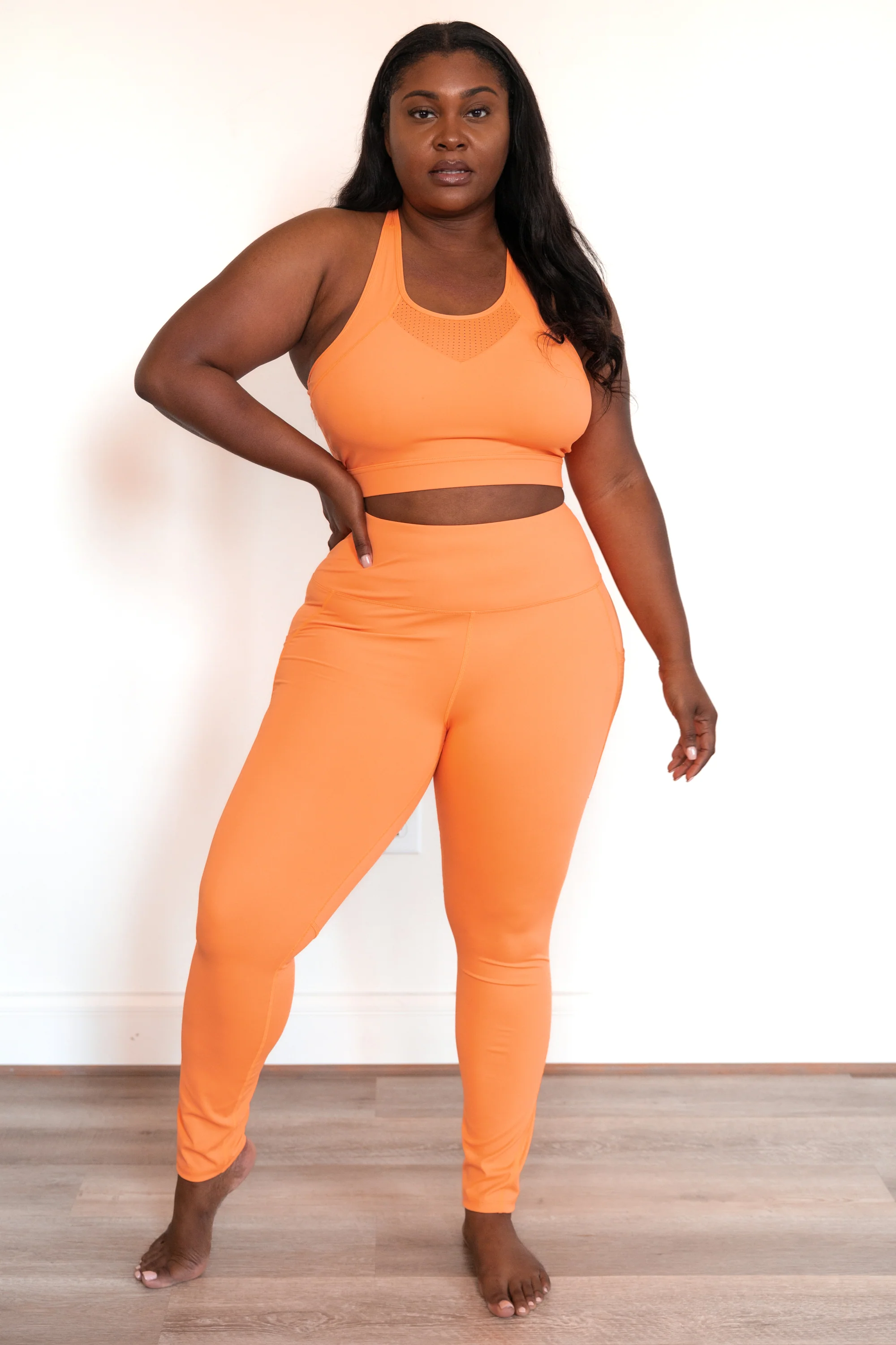 Came Here For Me Leggings, Coral - Image 2