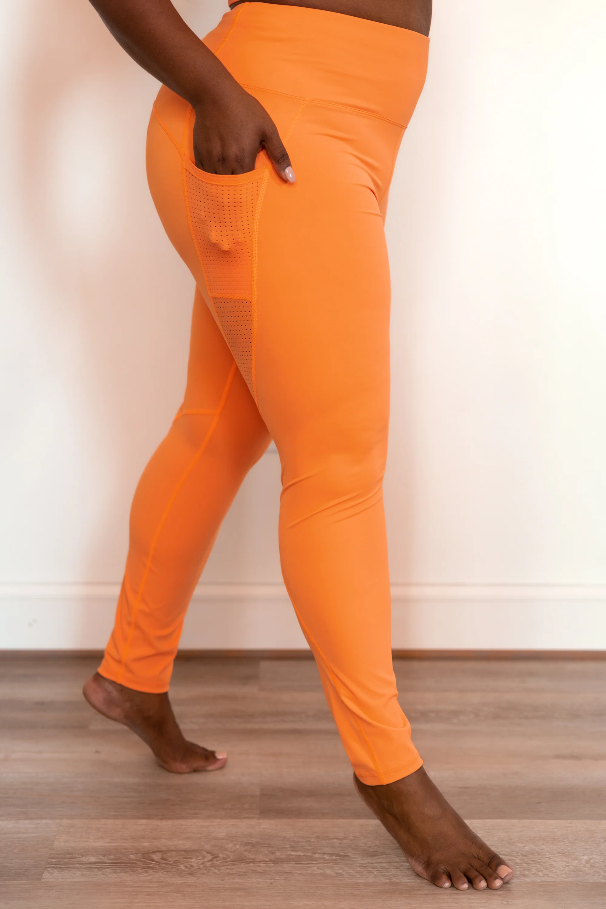 Came Here For Me Leggings, Coral - Image 3