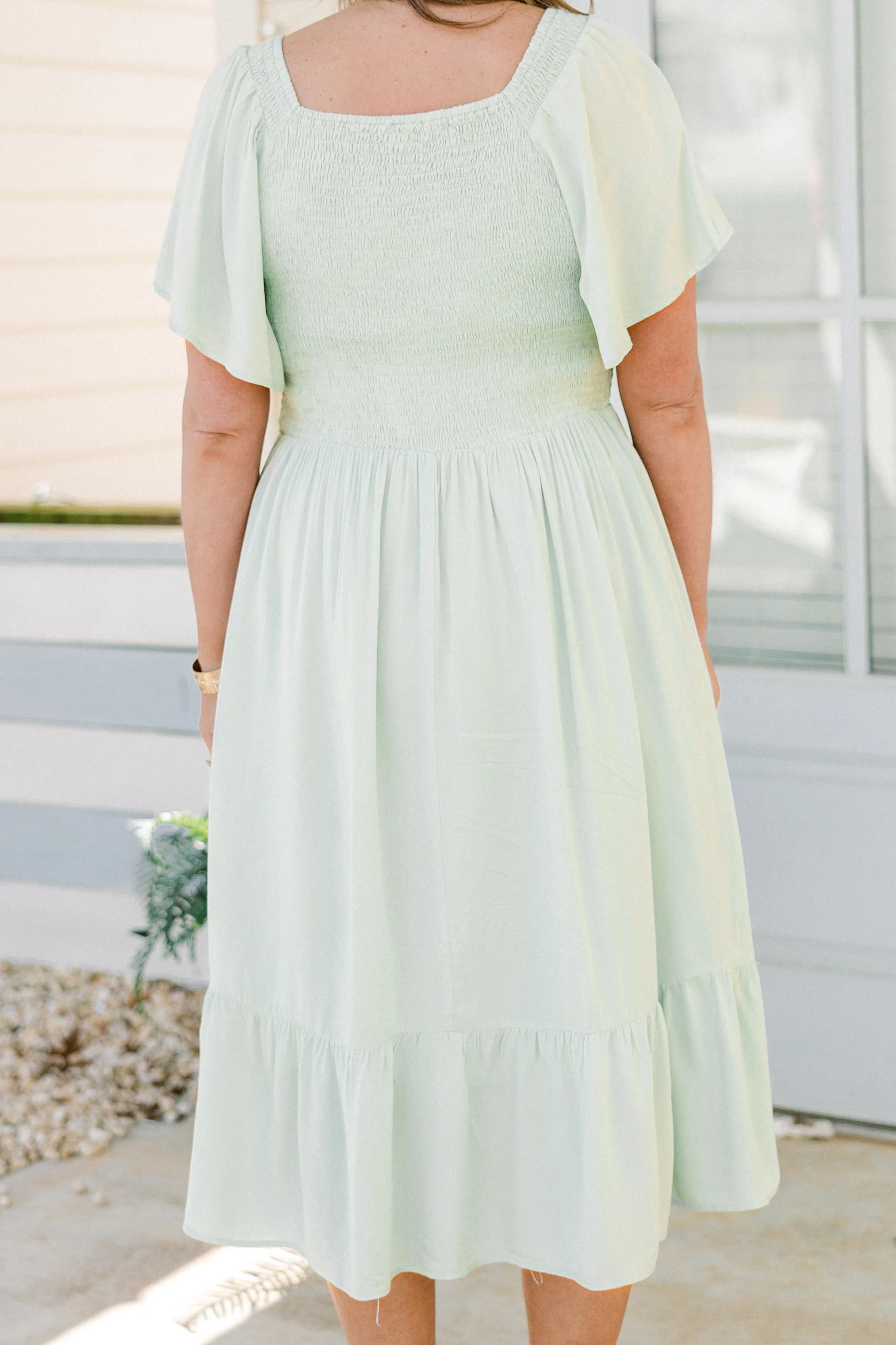 Can't Be Outdone Dress, Sage - Image 7