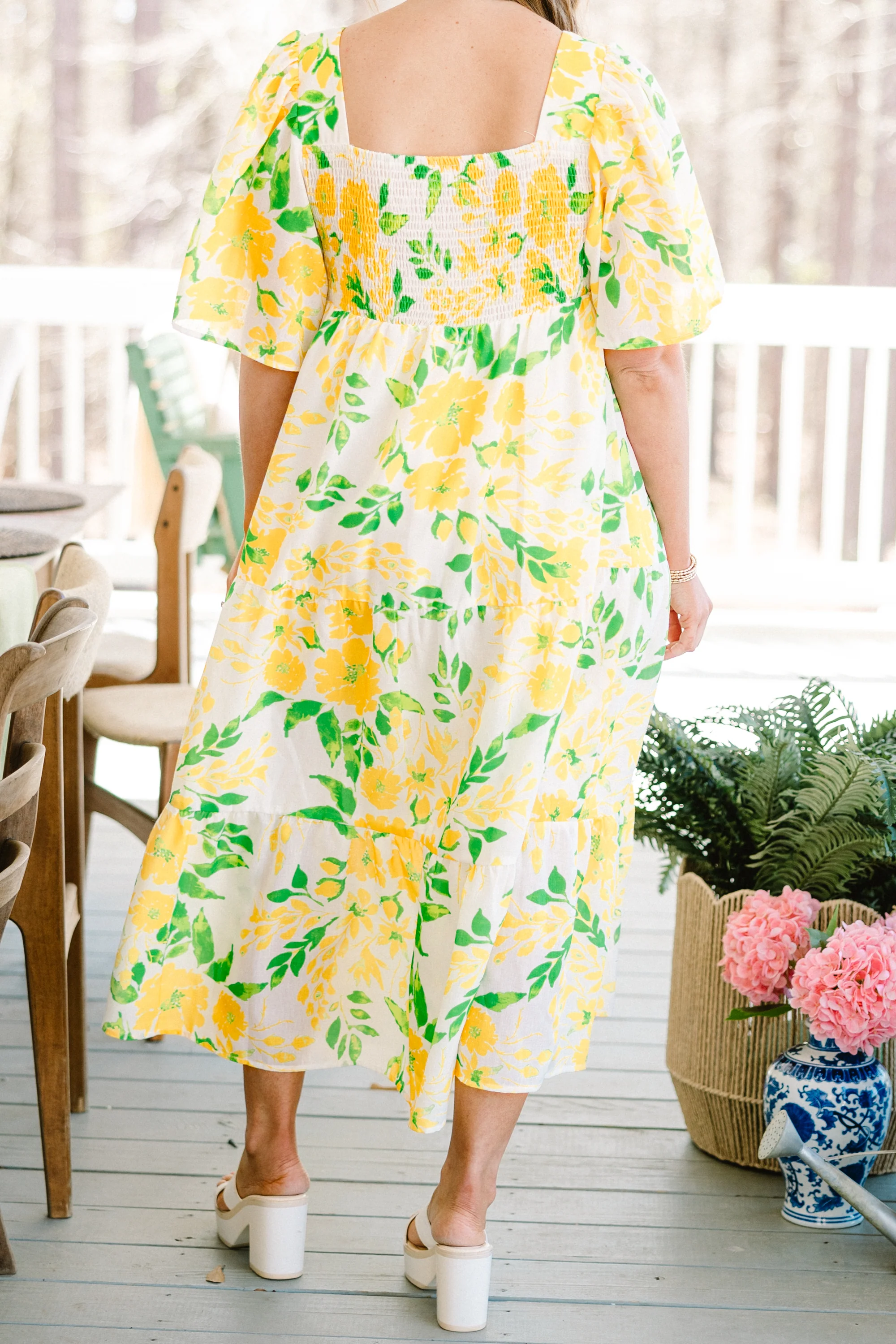 Can't Be Outdone Maxi Dress, Yellow - Image 6