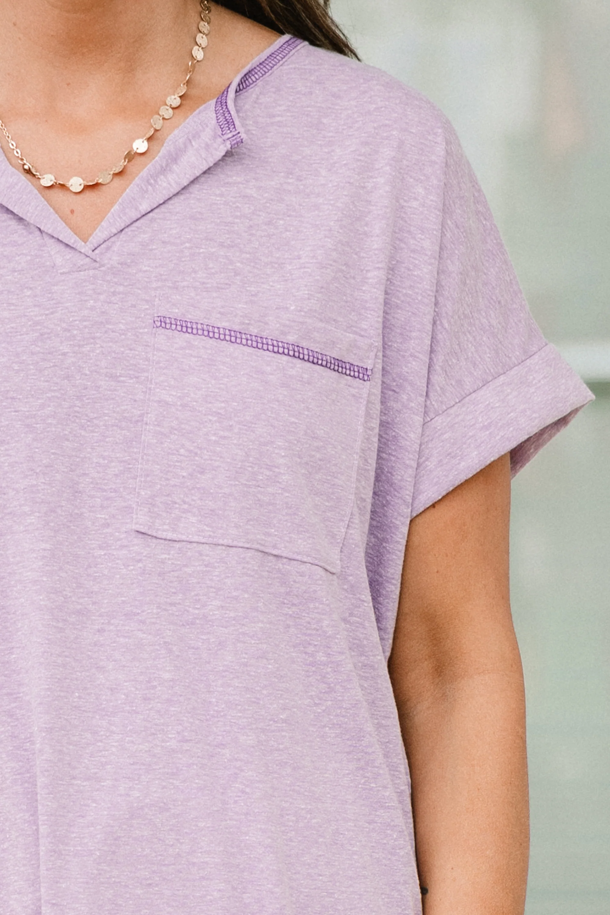 Can't Slow Me Down Top, Lilac - Image 4