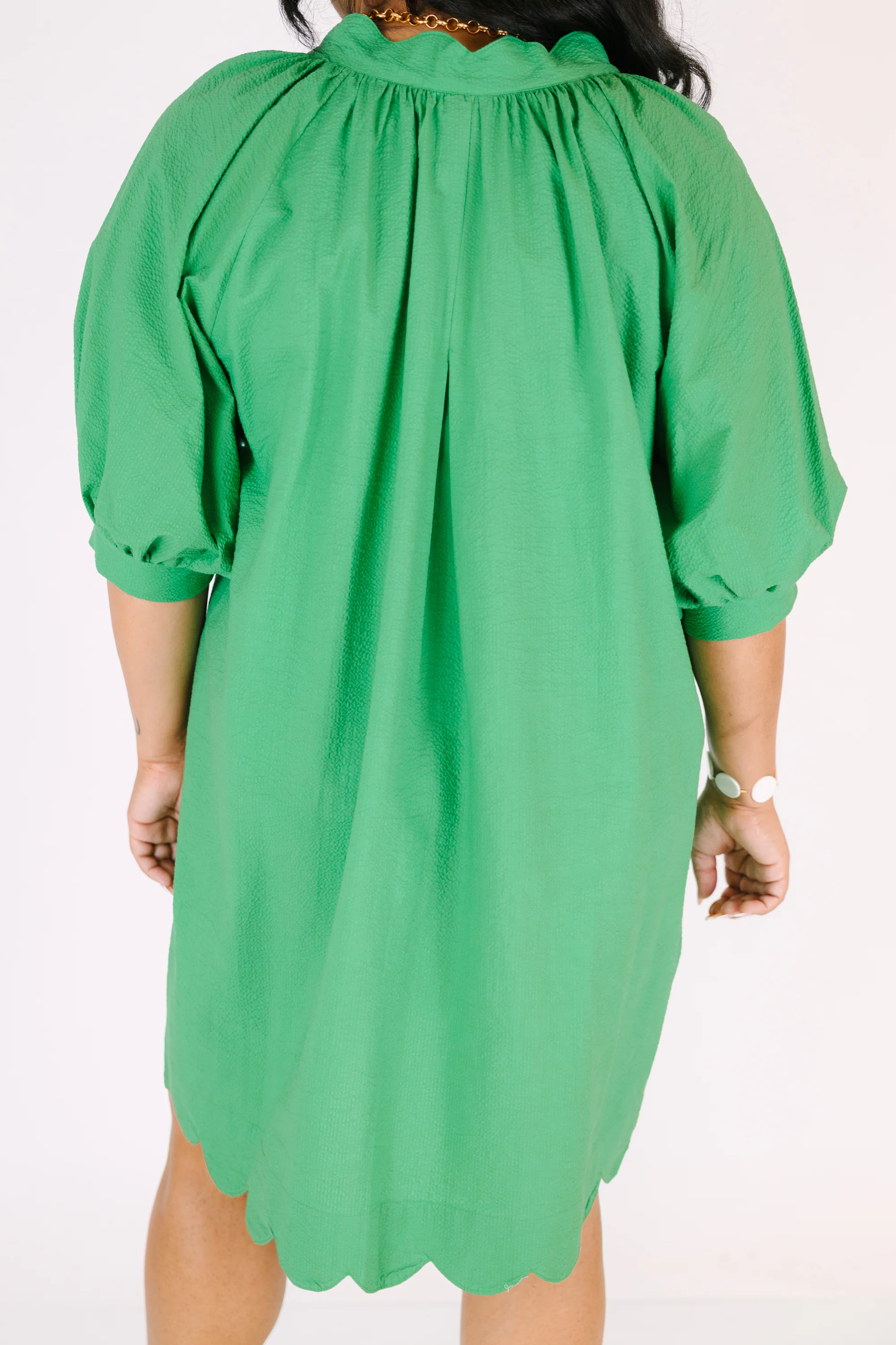 Circle Back Dress, Kelly Green - Image 7