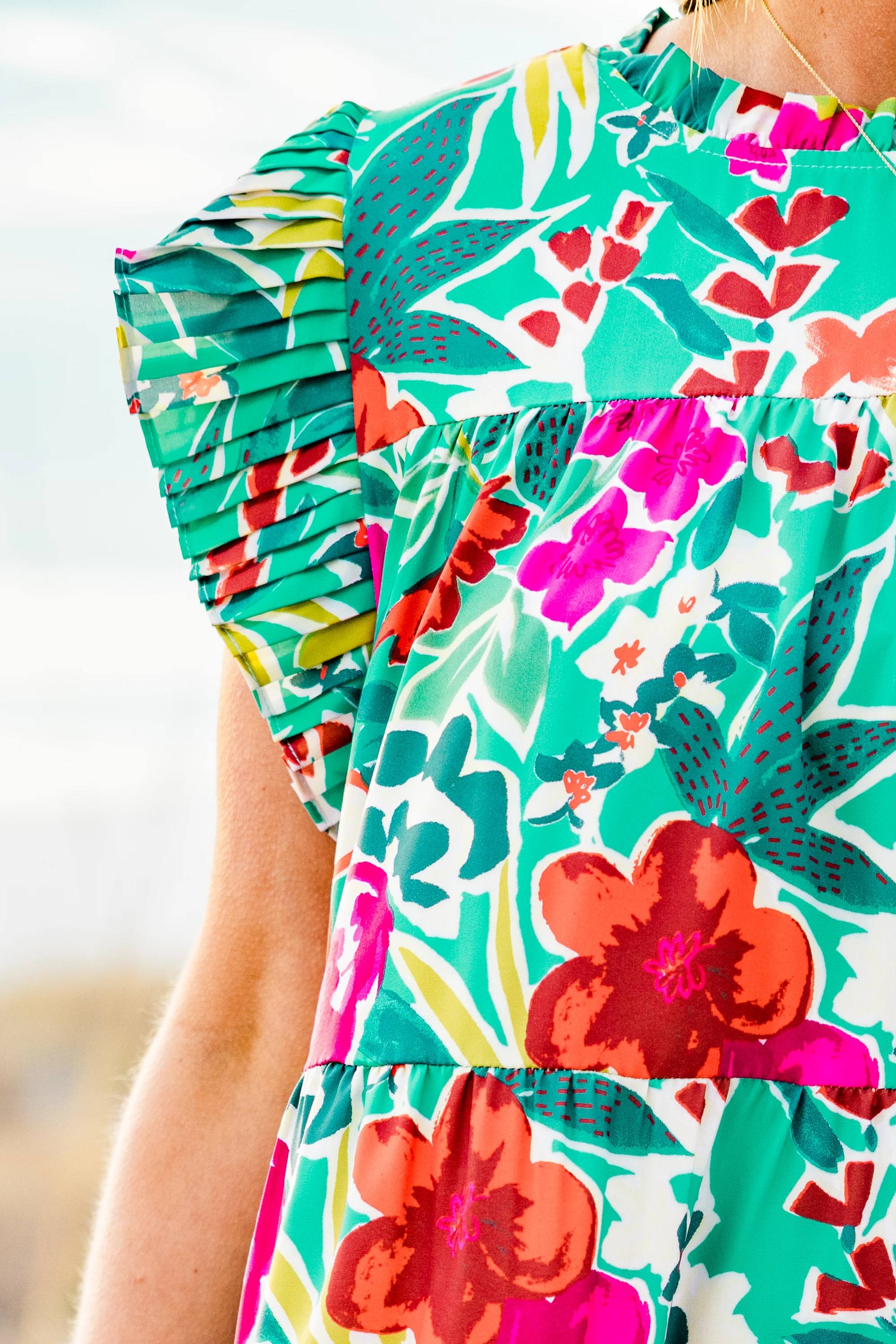 Colorful Me Dress, Mint - Image 4