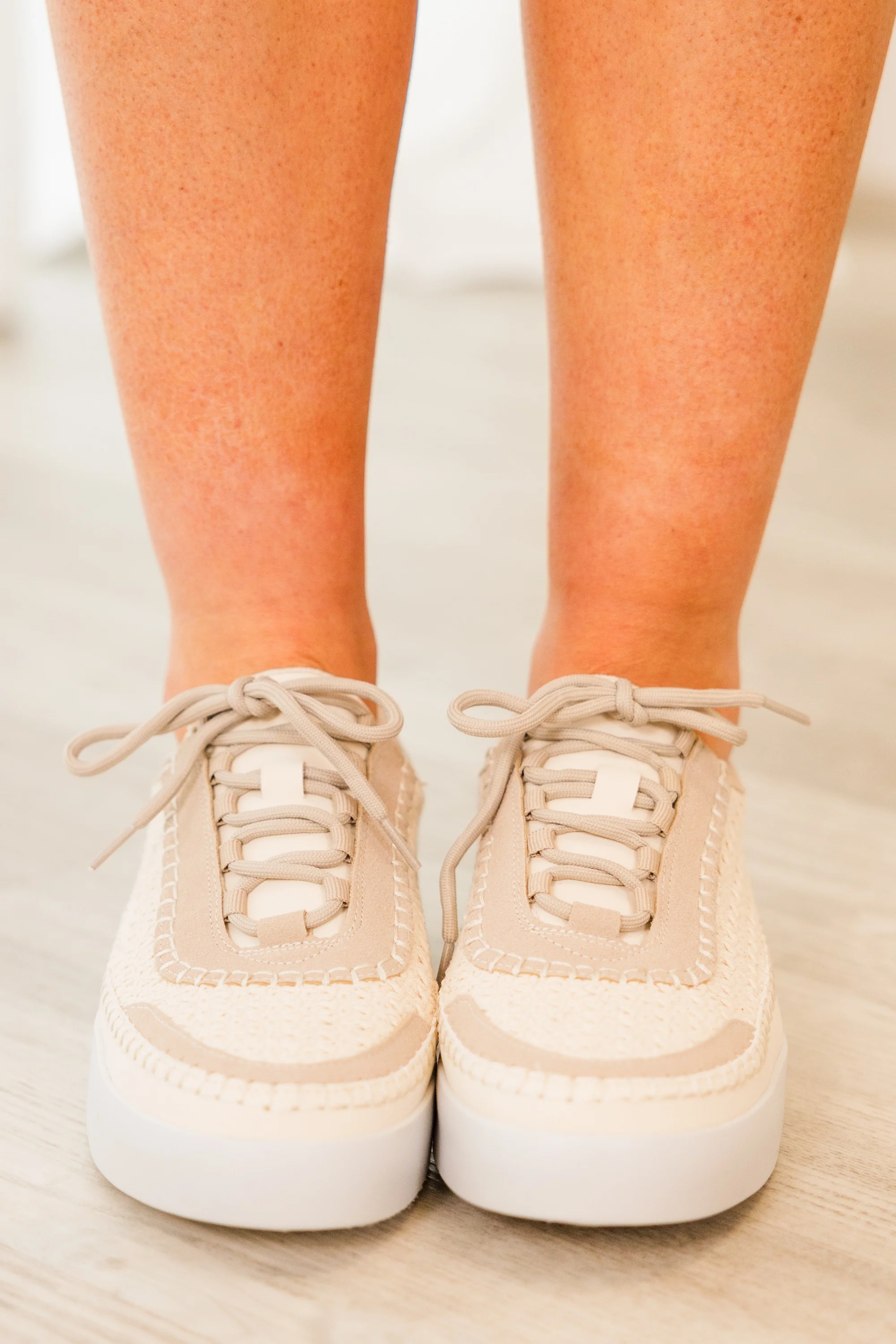 Core Couture Sneakers, Cream - Image 4