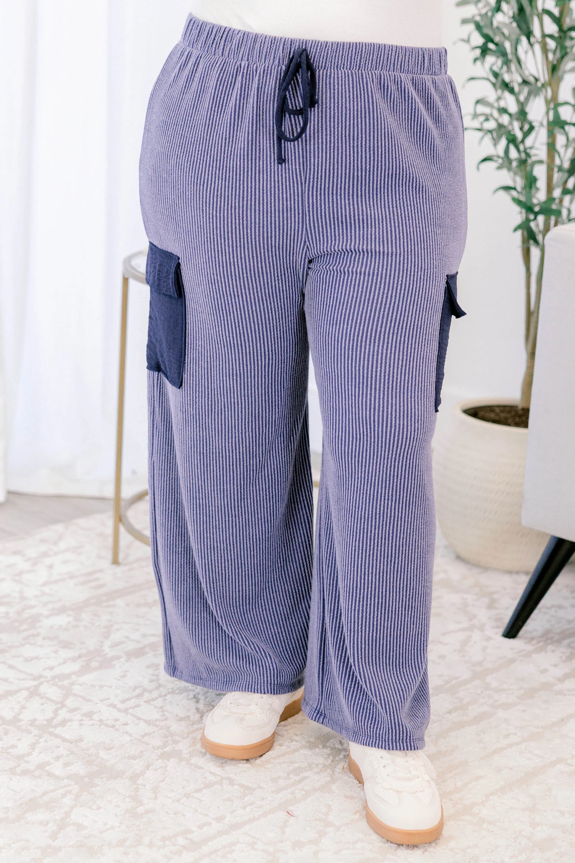 Count On Me Pants, Navy - Image 3
