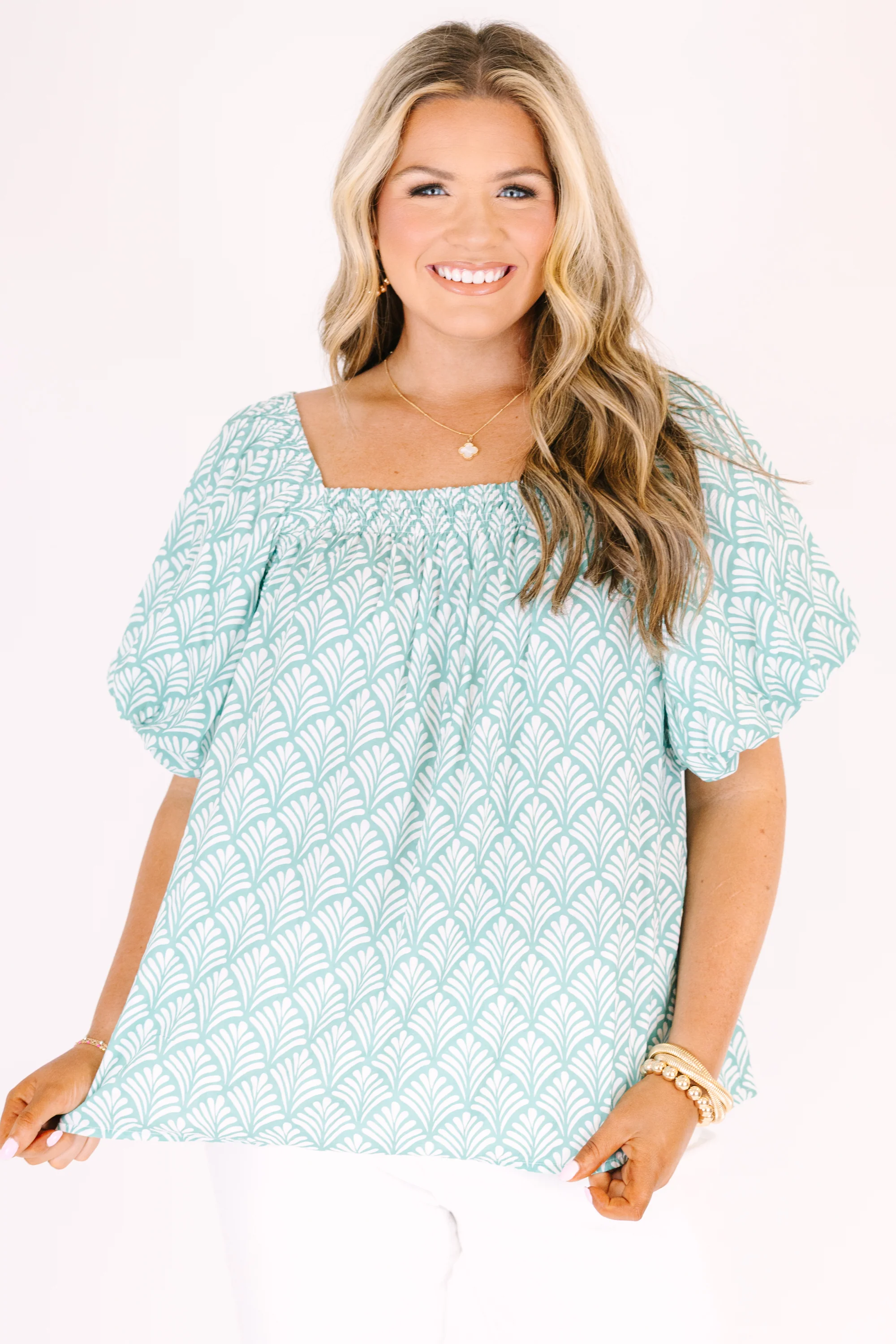Cozy Love Top, Turquoise - Image 2