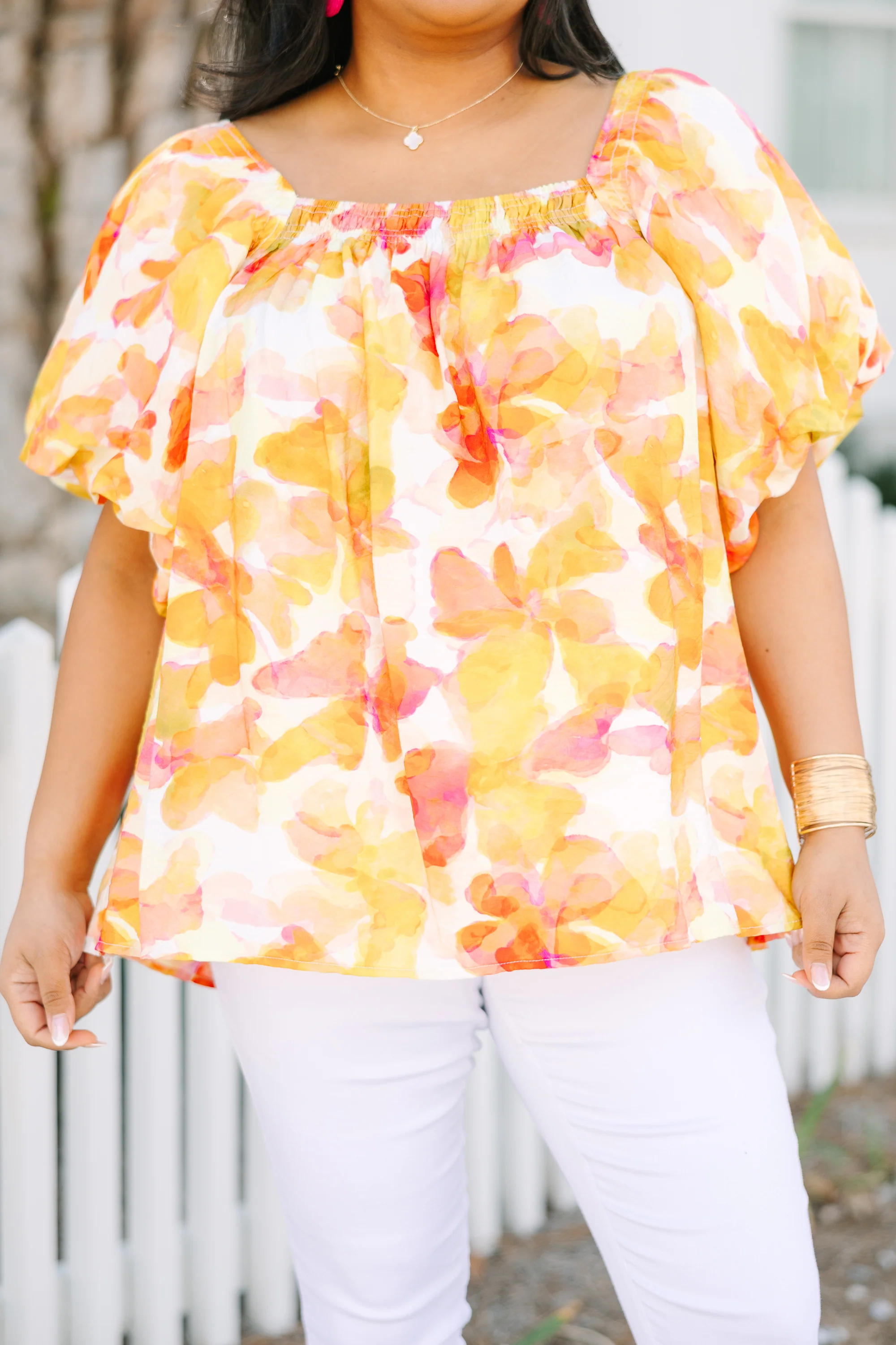 Cozy Love Top, Yellow Watercolor - Image 5