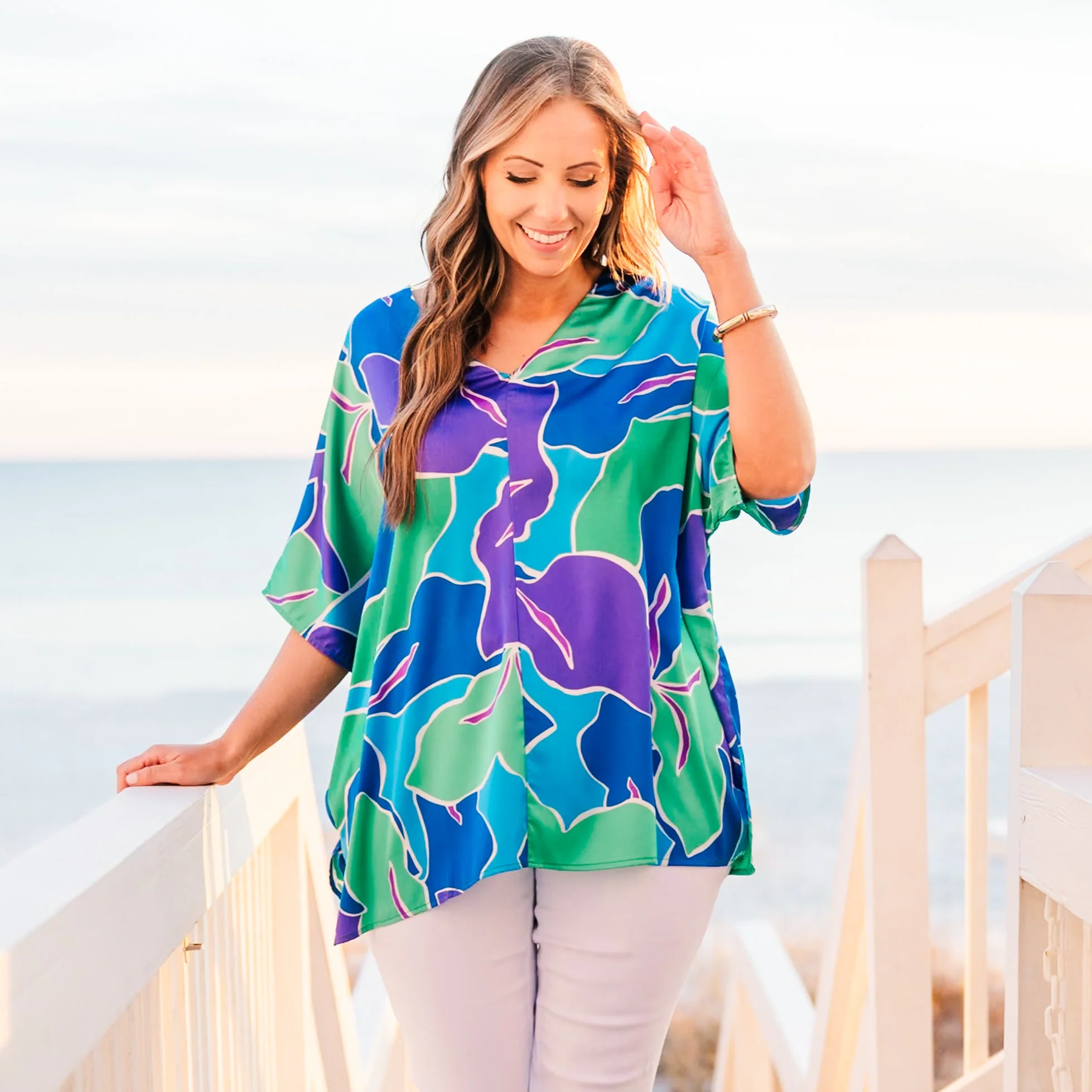 Dab Of Love Top, Blue - Image 6